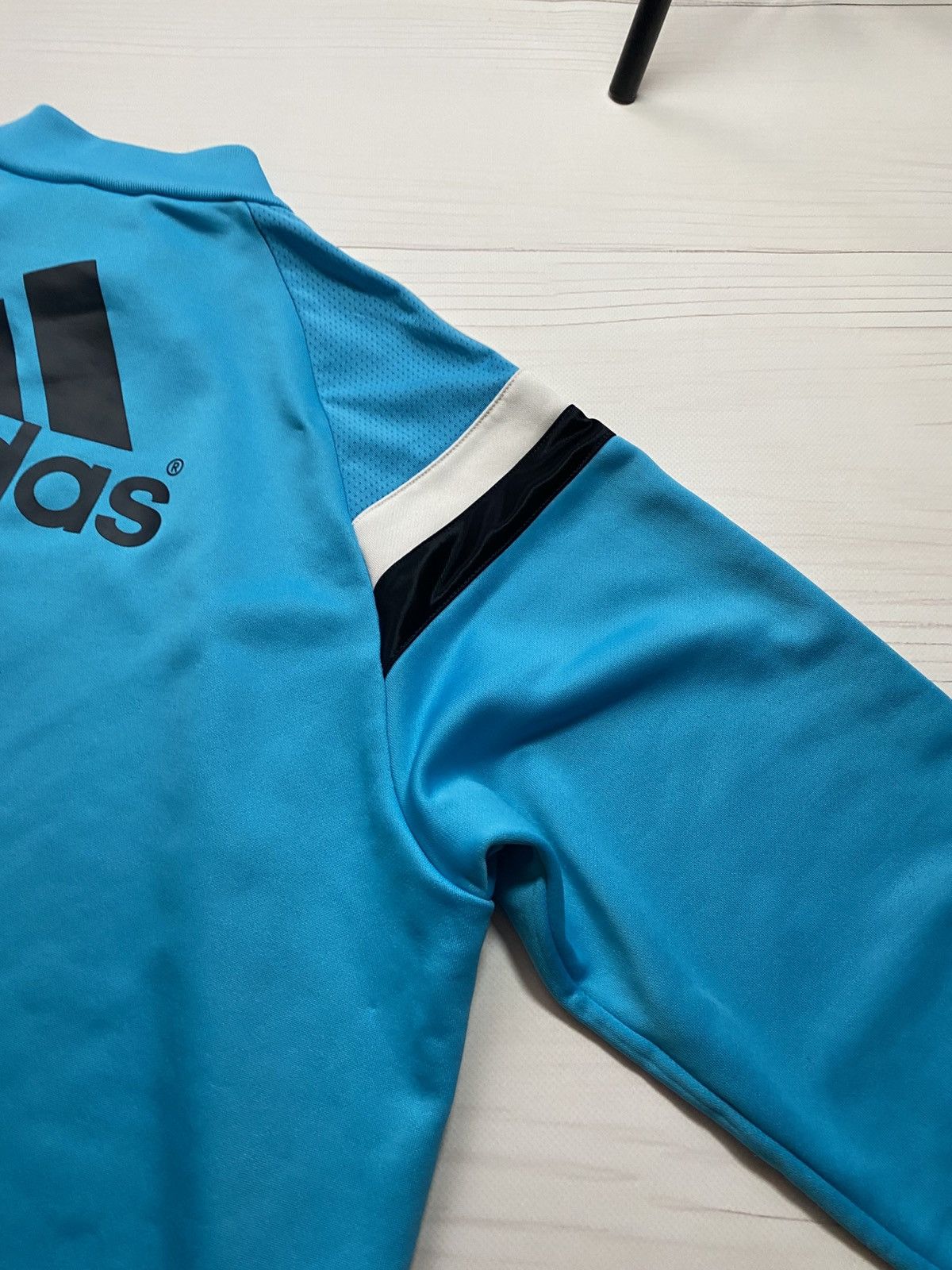 Adidas Adidas Chelsea 2014/15 Training 1/4 zip longlseeve t shirt Size US L / EU 52-54 / 3 - 21 Thumbnail