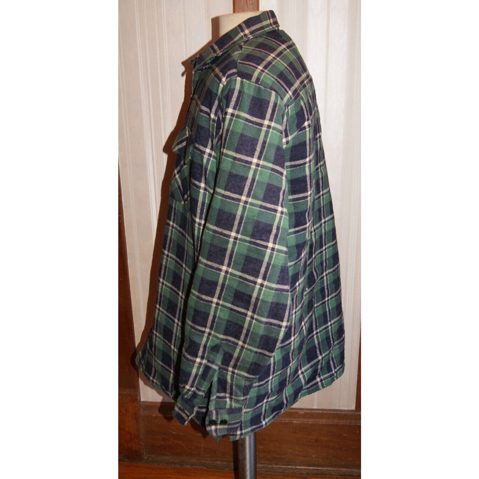 Woodlands VTG WOODLAND Flannel Shirt Mens XL Tall Quilt Lined Shacket Size US XL / EU 56 / 4 - 3 Thumbnail