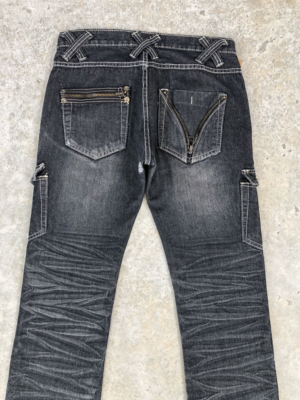 Japanese Brand Japanese Daily News Flared Jeans Distressed Jeans Size US 32 / EU 48 - 8 Thumbnail