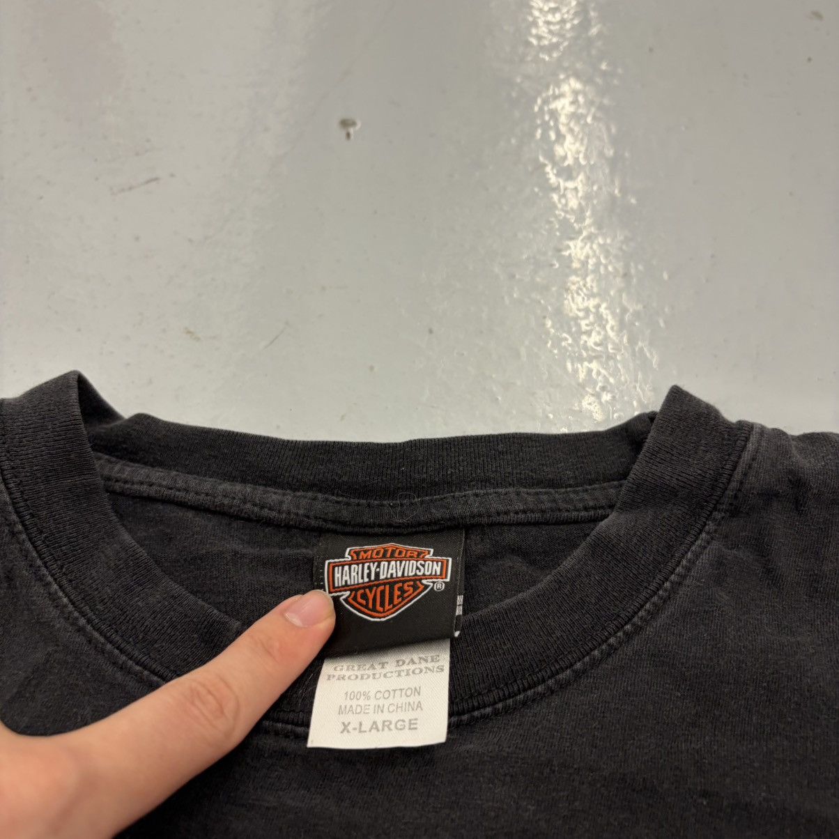 Harley Davidson Vintage Y2k Harley Davidson Black Motorcycle Grunge T-Shirt Size US XL / EU 56 / 4 - 4 Thumbnail