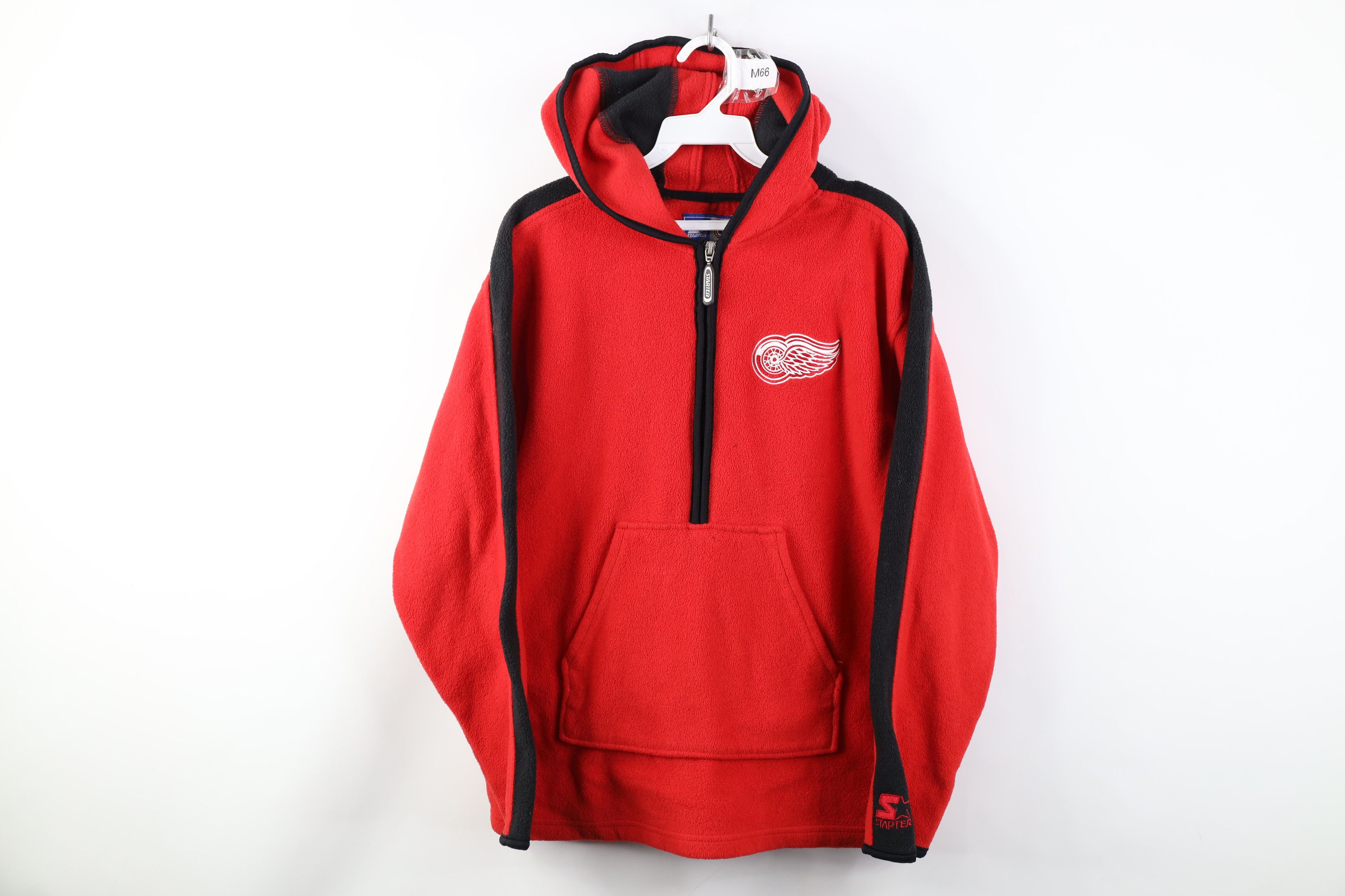 Starter Vintage 90s Starter Detroit Red Wings Hockey Fleece Hoodie Size L / US 10 / IT 46 - 1 Thumbnail