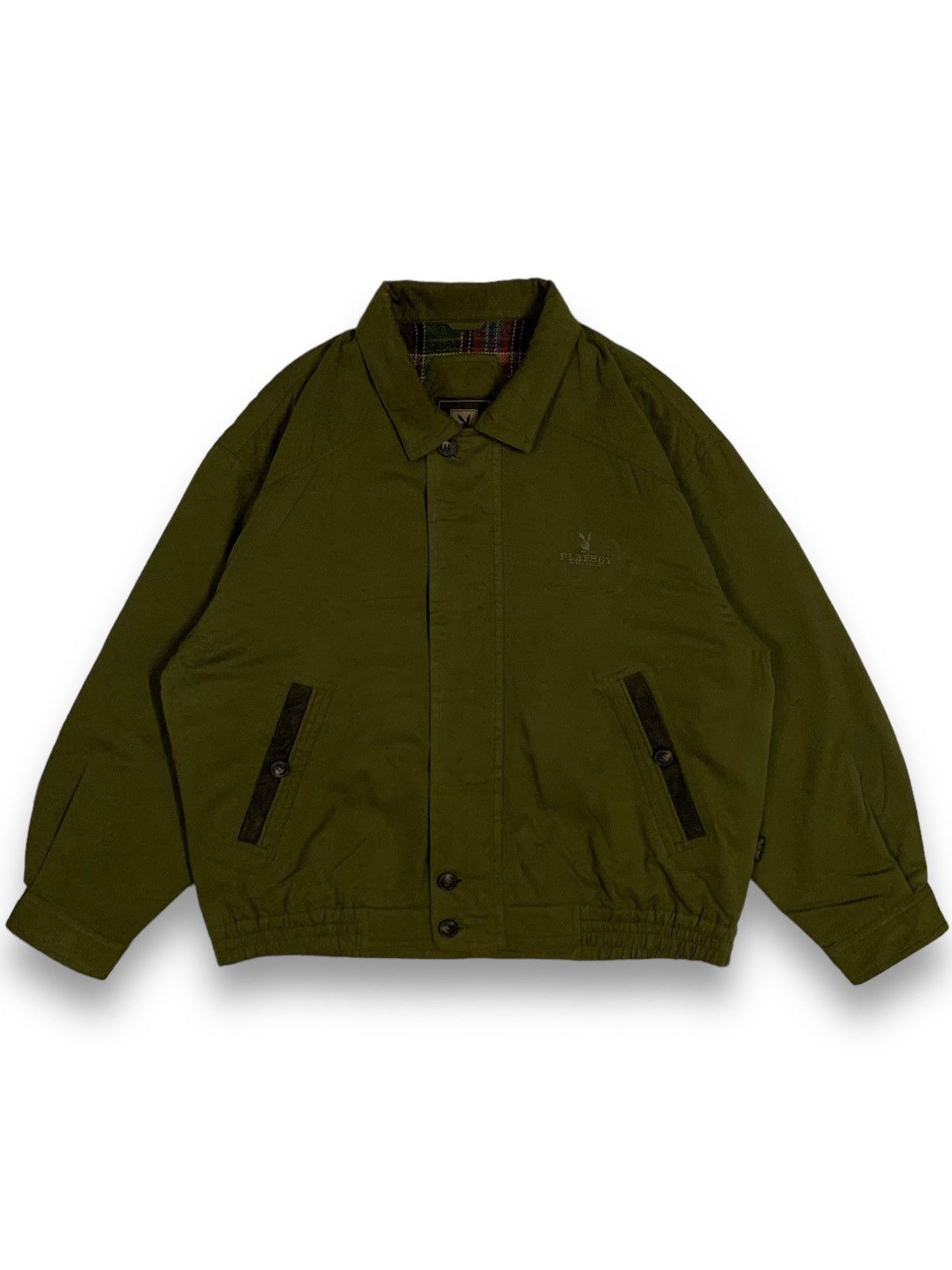 Vintage Playboy Sport Small Logo Embroidered Bomber Jacket