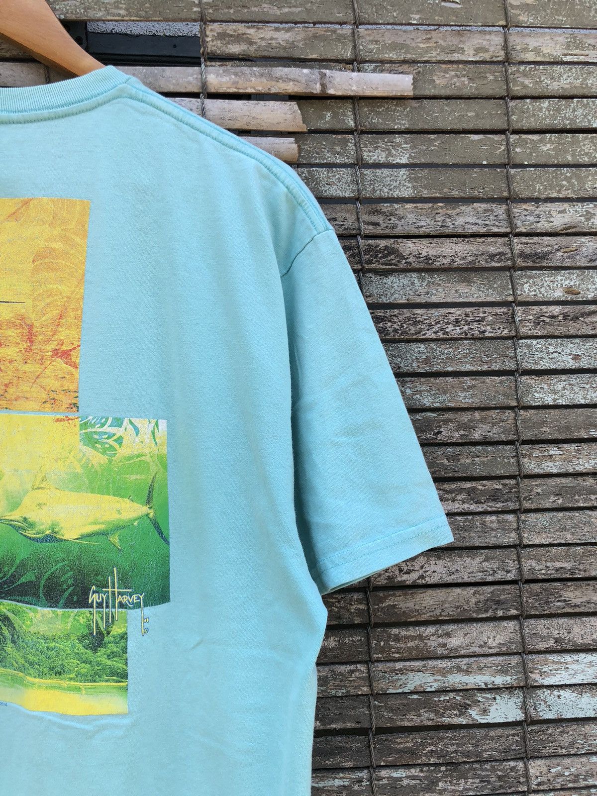 Vintage Vintage Y2K Guy Harvey Backhit Tshirt Size US L / EU 52-54 / 3 - 6 Thumbnail