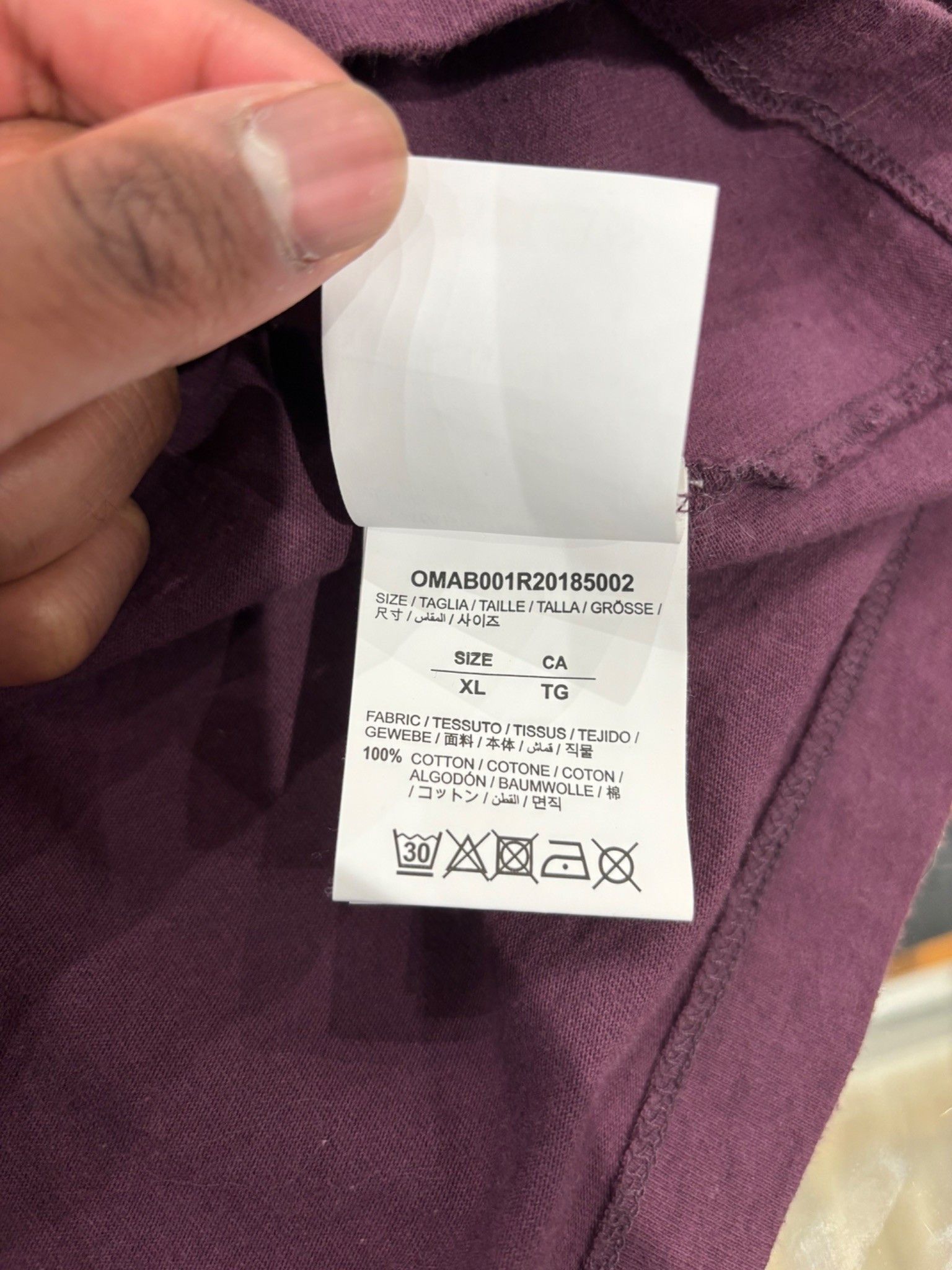 Off-White OFF-WHITE Diagonal Tape Arrows Crew Sweatshirt Purple Size US XL / EU 56 / 4 - 8 Thumbnail