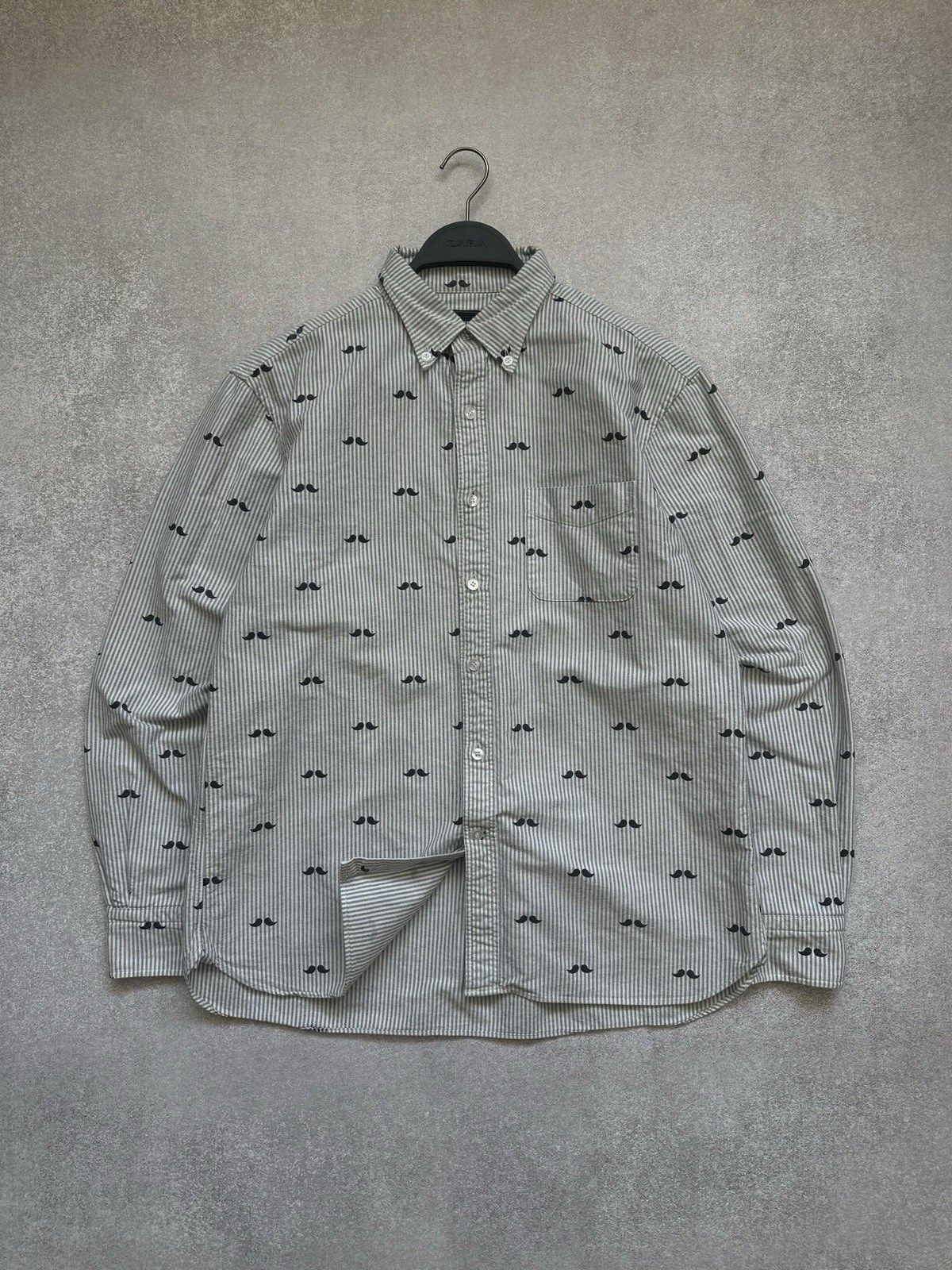 Bape Mr. Bathing Ape Cotton Check Shirt Gray Bape Made in Japan Size US L / EU 52-54 / 3 - 15 Thumbnail