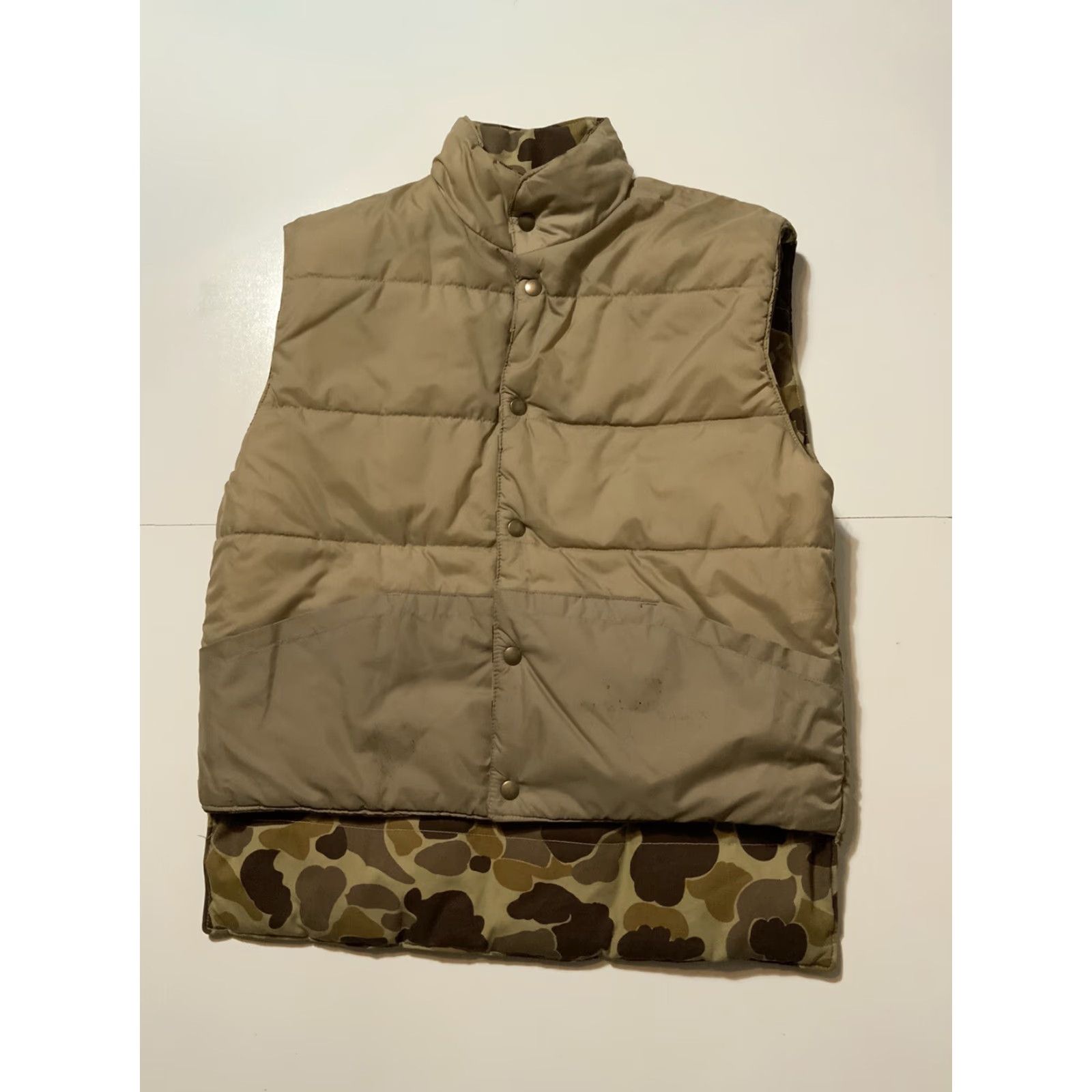 Vintage VTG 80s Out’N Praire Hunting Frogskin Camo Outdoor Reversible Vest Jacket Sz. M Size US M / EU 48-50 / 2 - 3 Thumbnail
