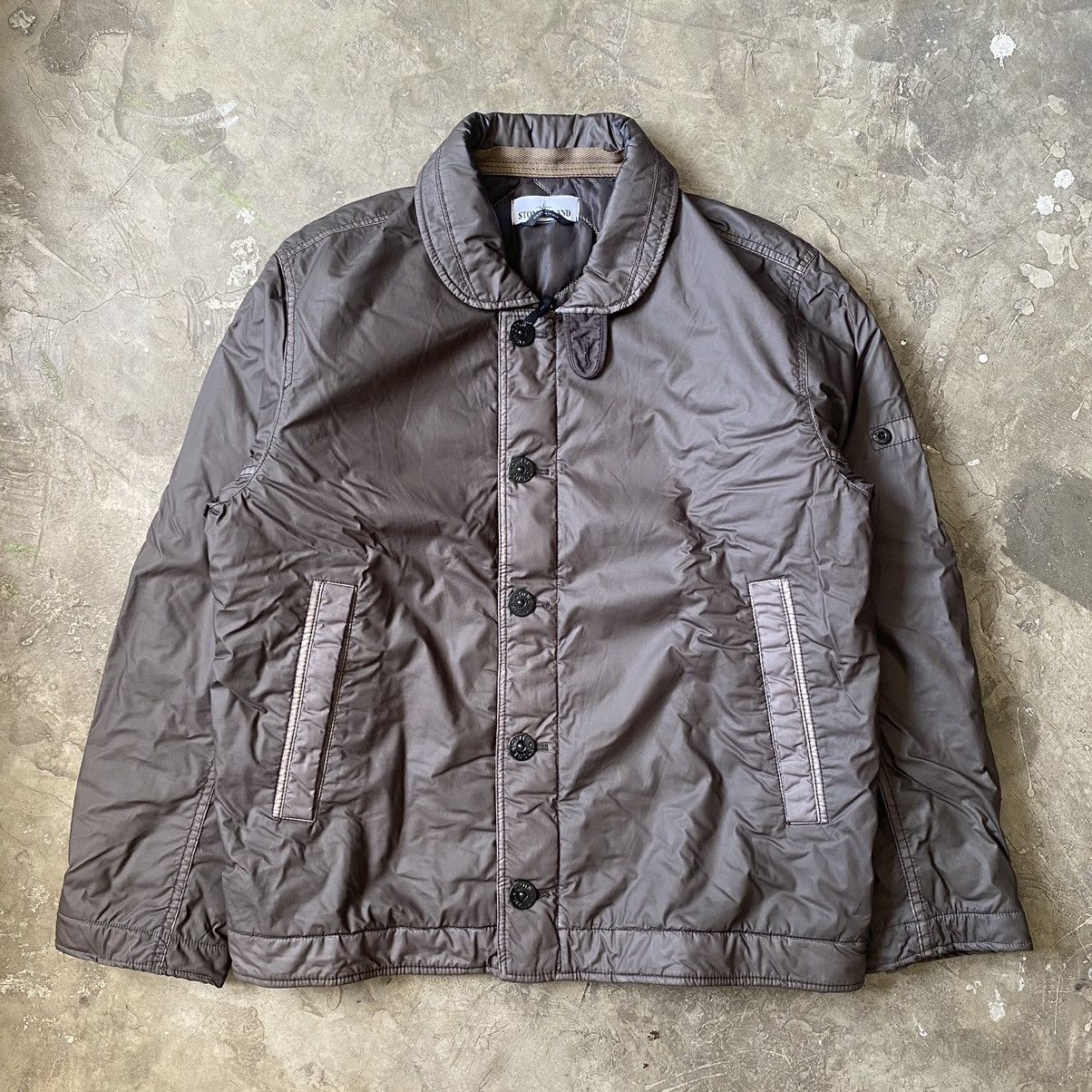 ジャケット・アウター STONE ISLAND MussolaGommata FlightJacket Stone Island Mussola Gommata-Tc Garment Dyed Jacket - Black