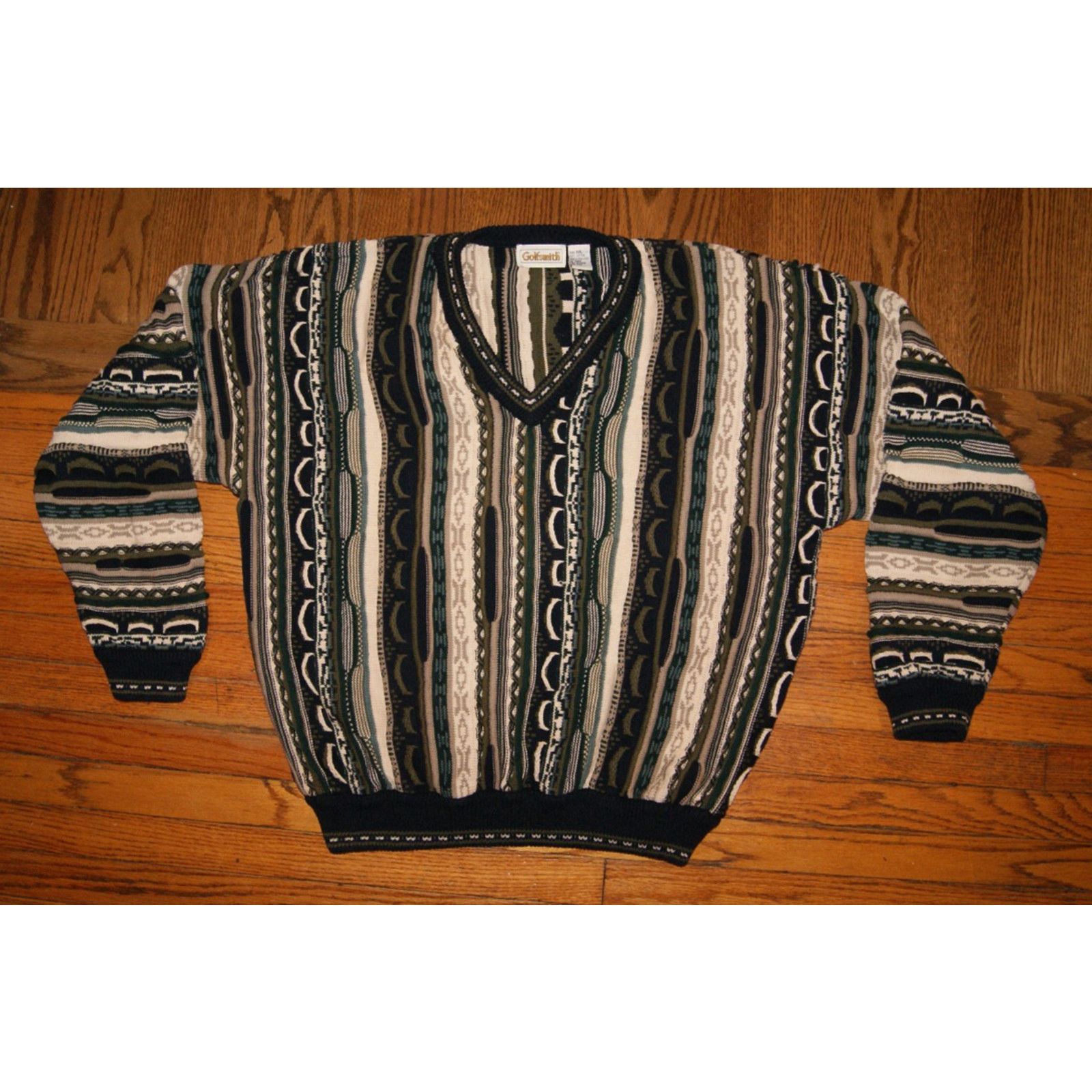 Coogi Vintage GolfSmith Coogi Style V Neck Sweater Men