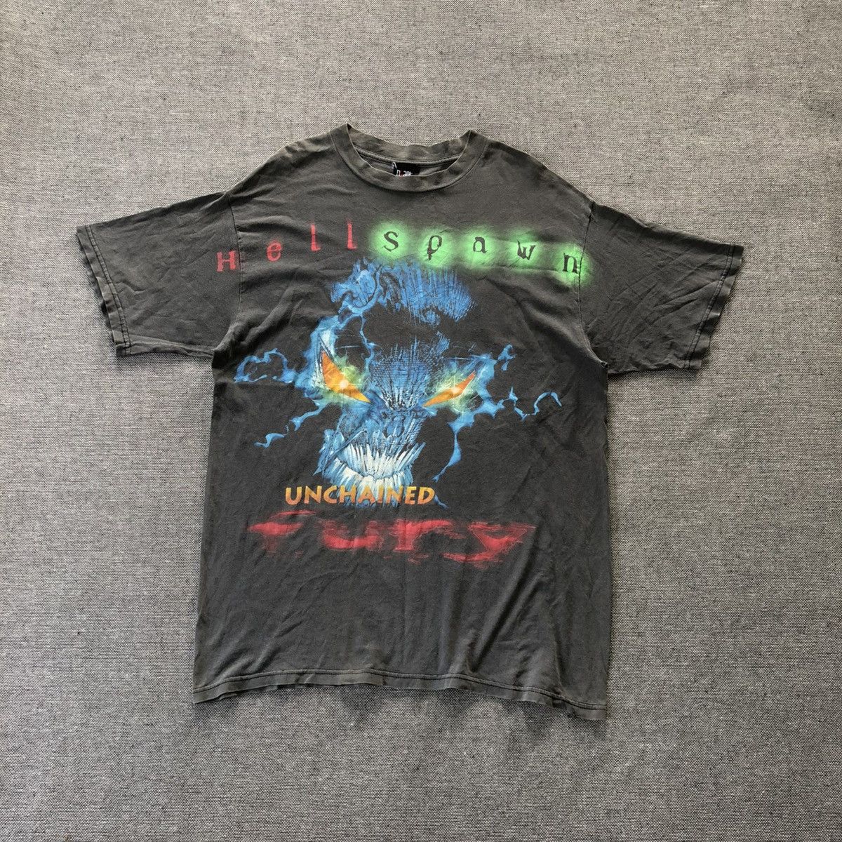 Giant SPAWN 1997 Hell Spawn Unchained Fury T-Shirt Size US XL / EU 56 / 4 - 1 Thumbnail