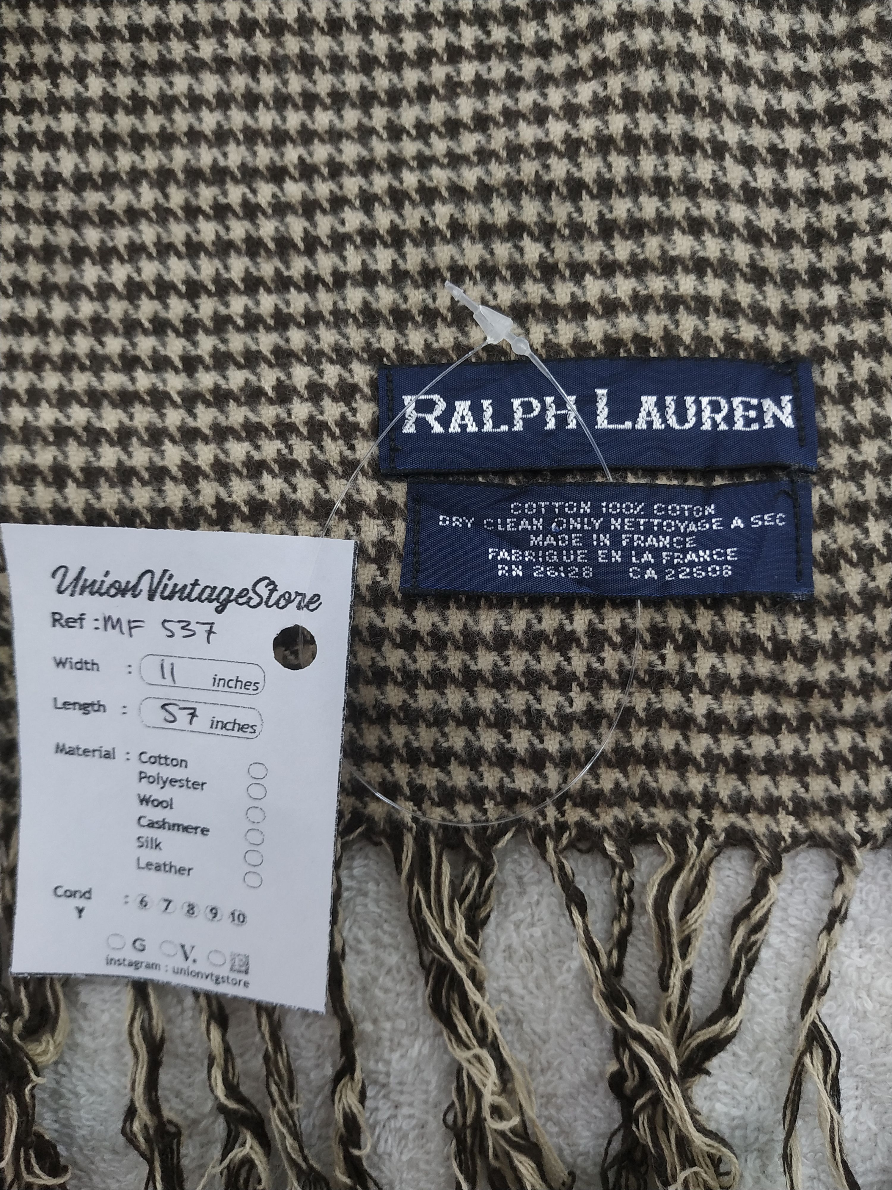 Ralph Lauren Vintage Ralph Lauren Scarf/Muffler/Neckwear MF537 Size ONE SIZE - 5 Thumbnail
