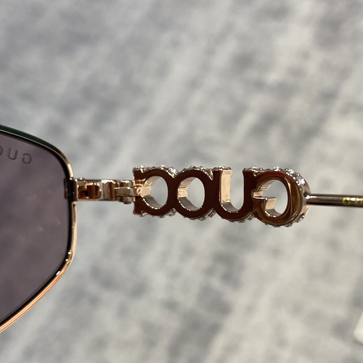 Gucci GUCCI GG1802S 003 GOLD VIOLET Size ONE SIZE - 8 Thumbnail