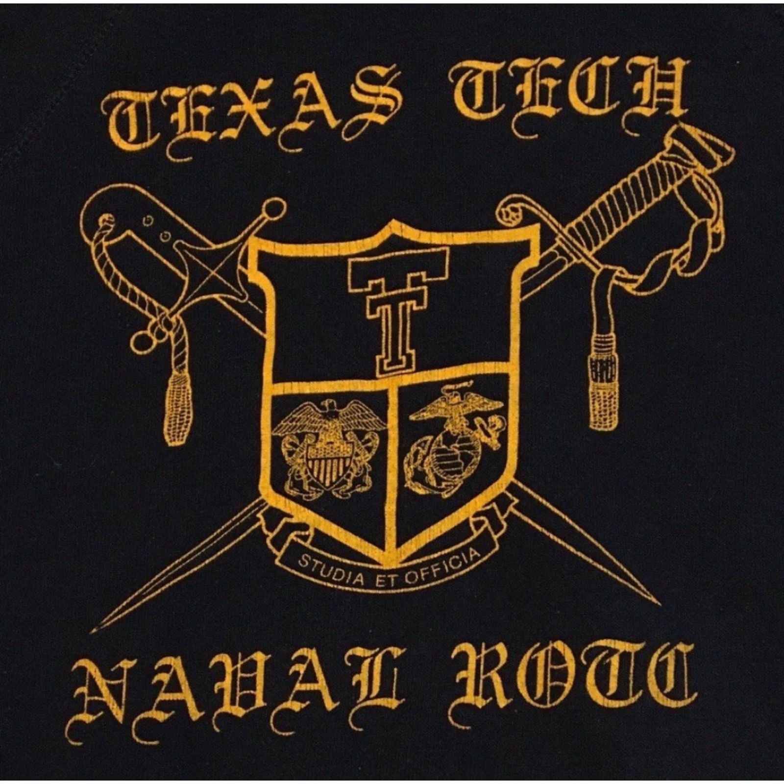Vintage VINTAGE 80s Texas Tech Faded ROTC Hoodie Army College Military PE Track Grunge 90s Size US S / EU 44-46 / 1 - 2 Thumbnail