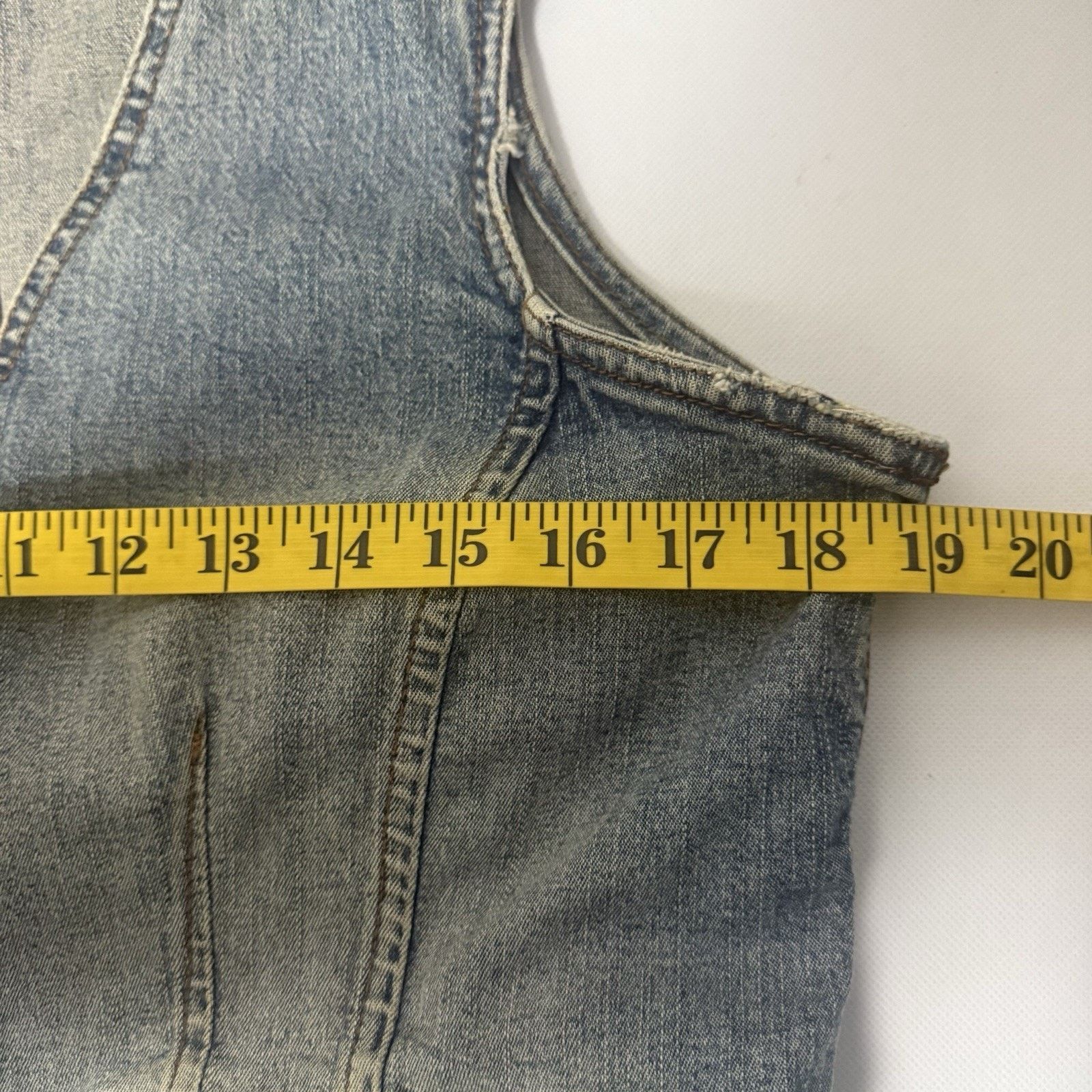 Other Y2K Younique Denim Vest Boho Hippie Grunge Western Biker Size L / US 10 / IT 46 - 5 Thumbnail