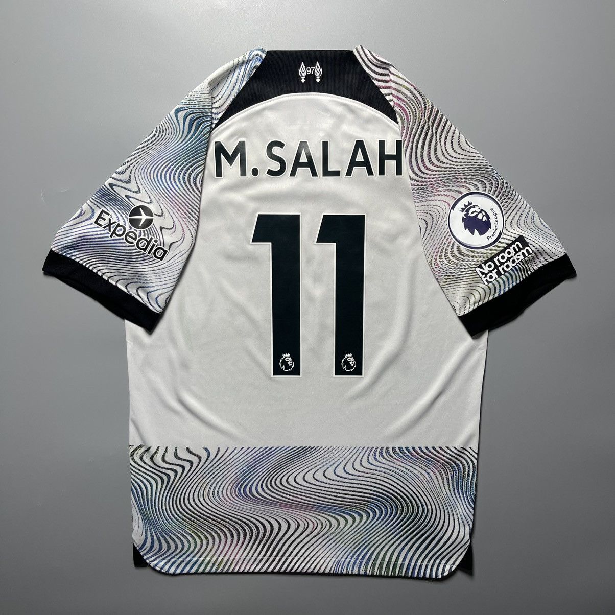Nike × Vintage LIVERPOOL NIKE 2022/2023 FOOTBALL AWAY JERSEY #11 SALAH Size US M / EU 48-50 / 2 - 1 Thumbnail