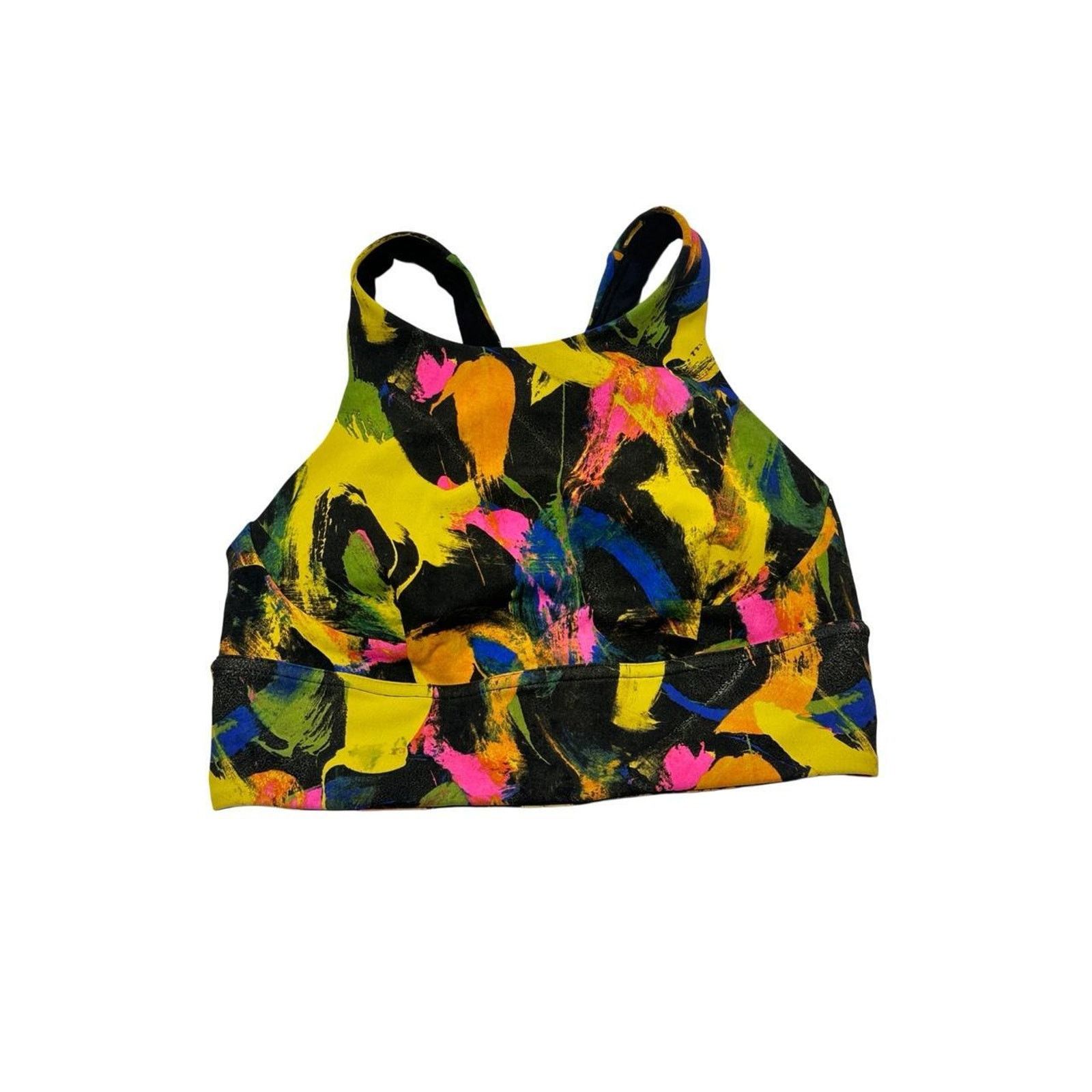 Lululemon Lululemon Women’s Size 6 Colorful Super Soft Sports Bra Size ONE SIZE - 2 Thumbnail