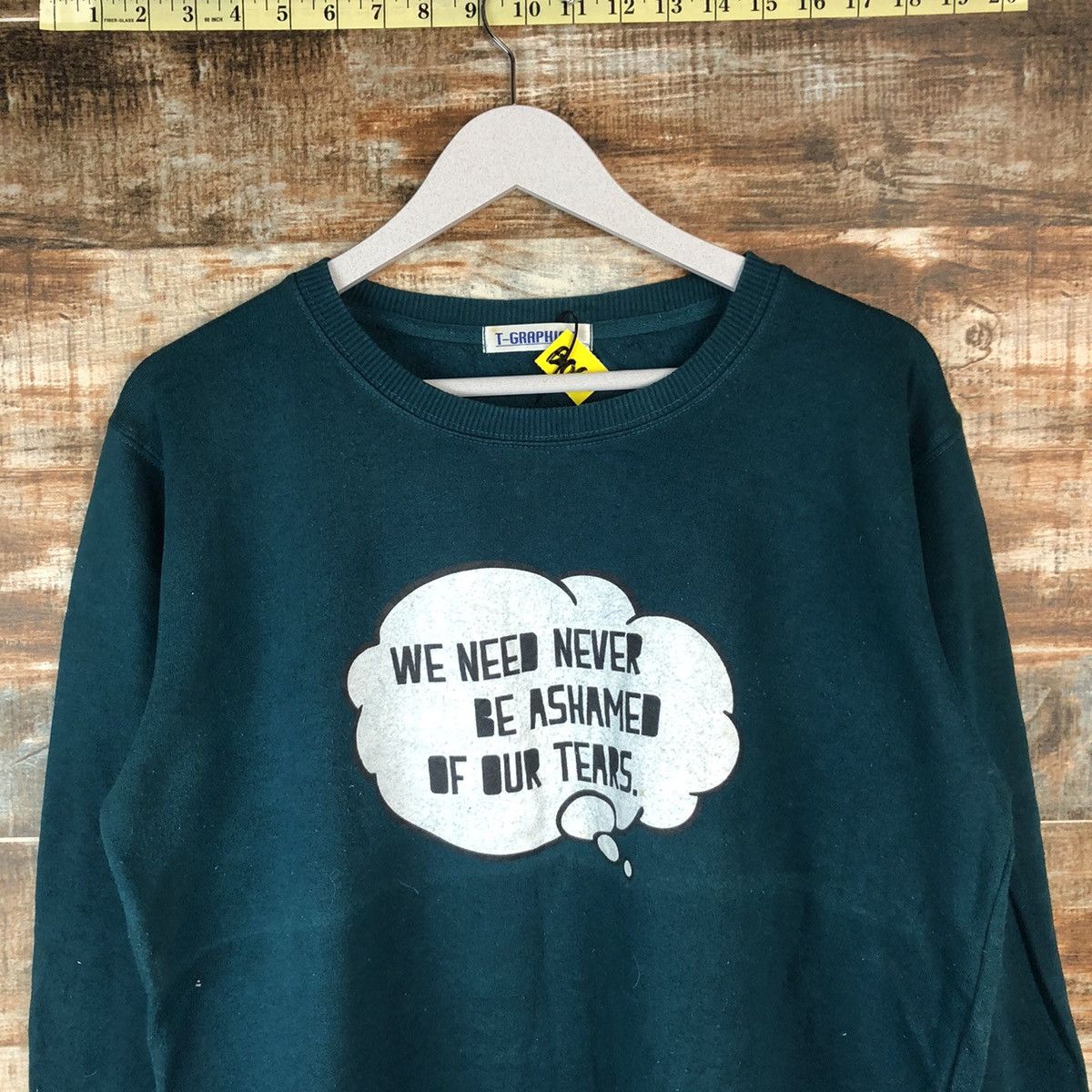 Homespun Knitwear × Japanese Brand T Graphics Green sweatshirt #A2062 Size M / US 6-8 / IT 42-44 - 5 Thumbnail