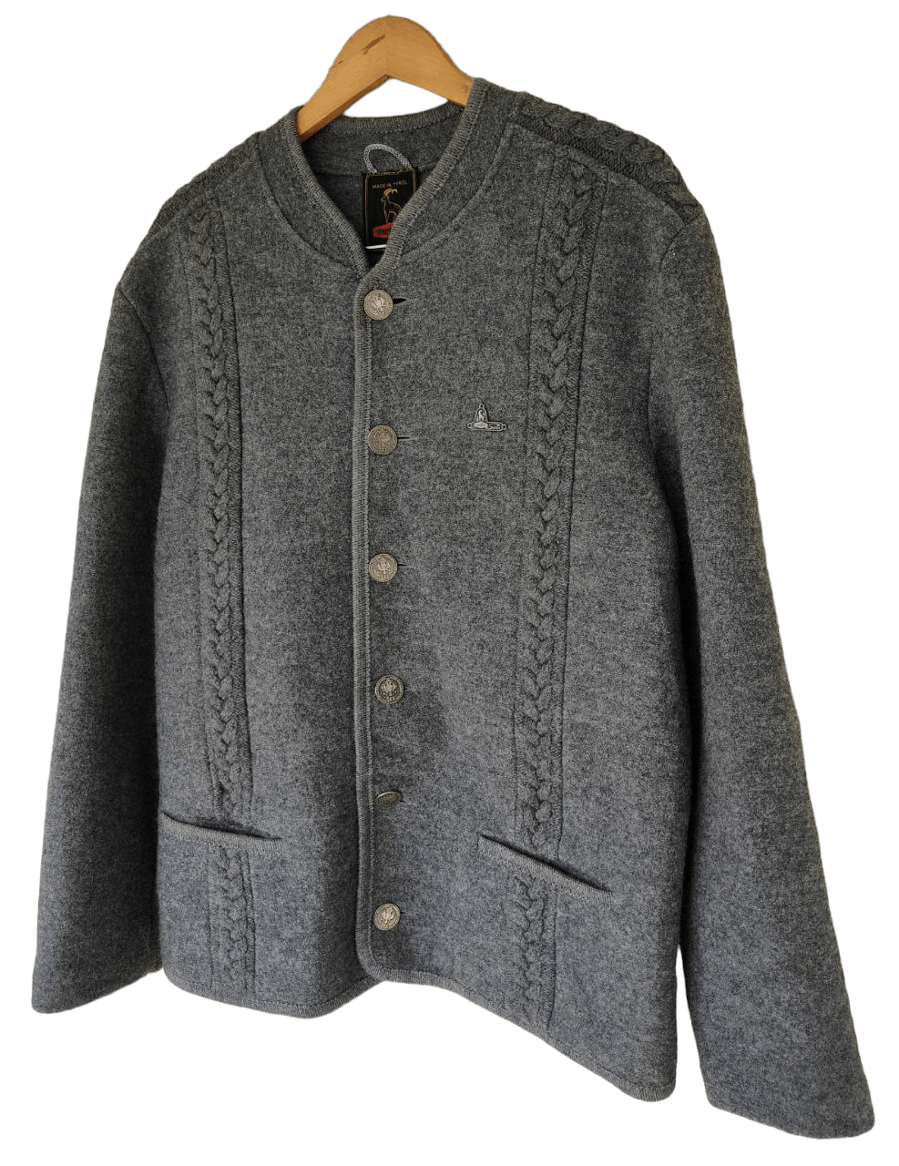 image of Archival Clothing x Avant Garde Steinbock Wool Jacket in Grey, Men's (Size Medium)