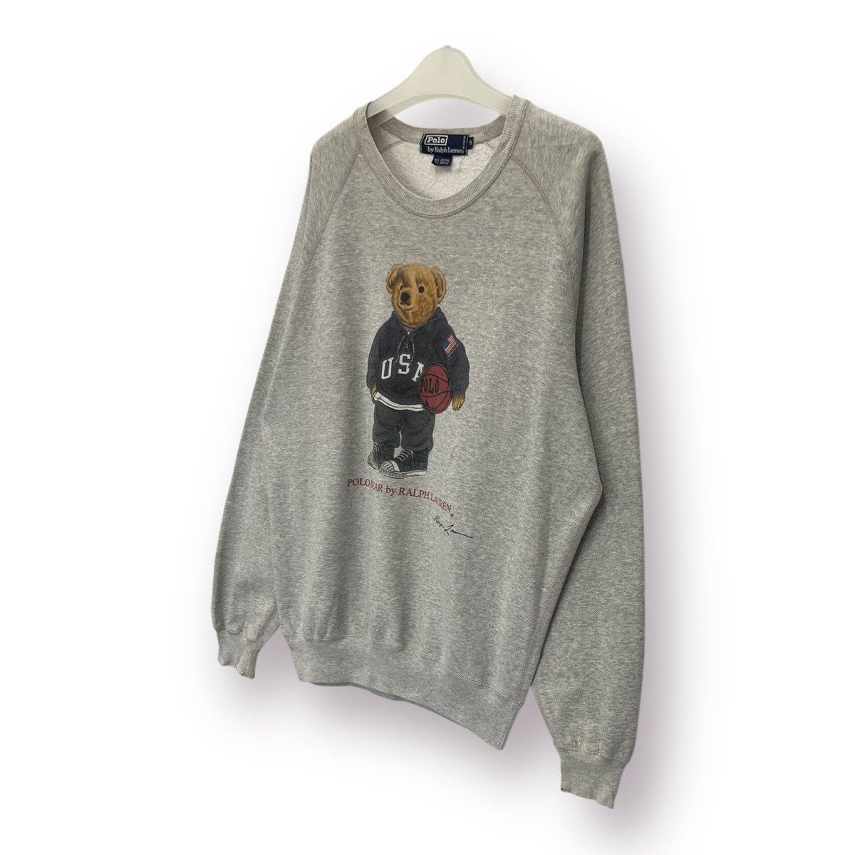 Polo Ralph Lauren 🔥 Vintage Polo Bear Ralph Lauren Round neck Sweatshirt - S Size US M / EU 48-50 / 2 - 2 Thumbnail