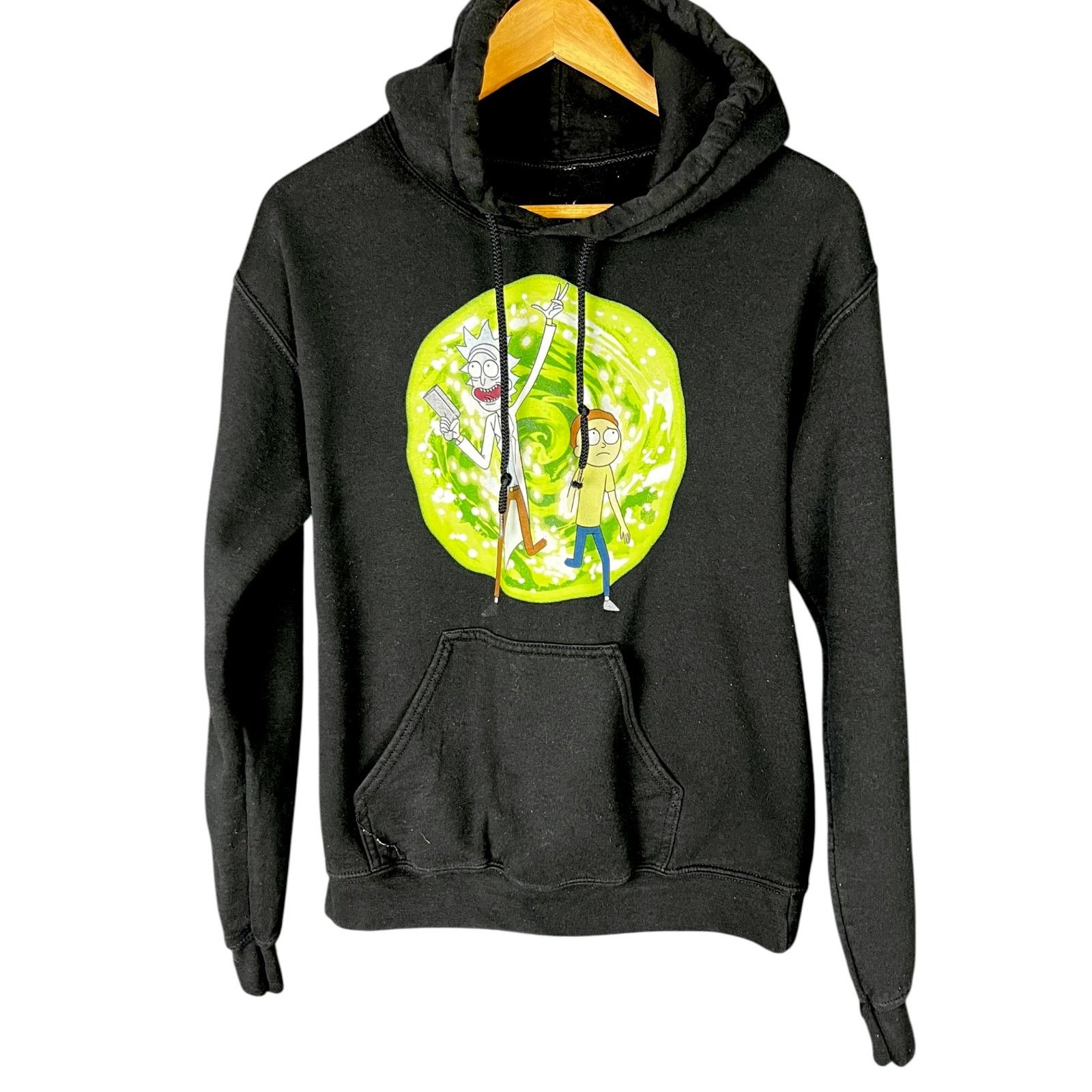 Gildan Rick and Morty Adult Swim Men's Small Black Graphic Hoodie Size US S / EU 44-46 / 1 - 3 Thumbnail