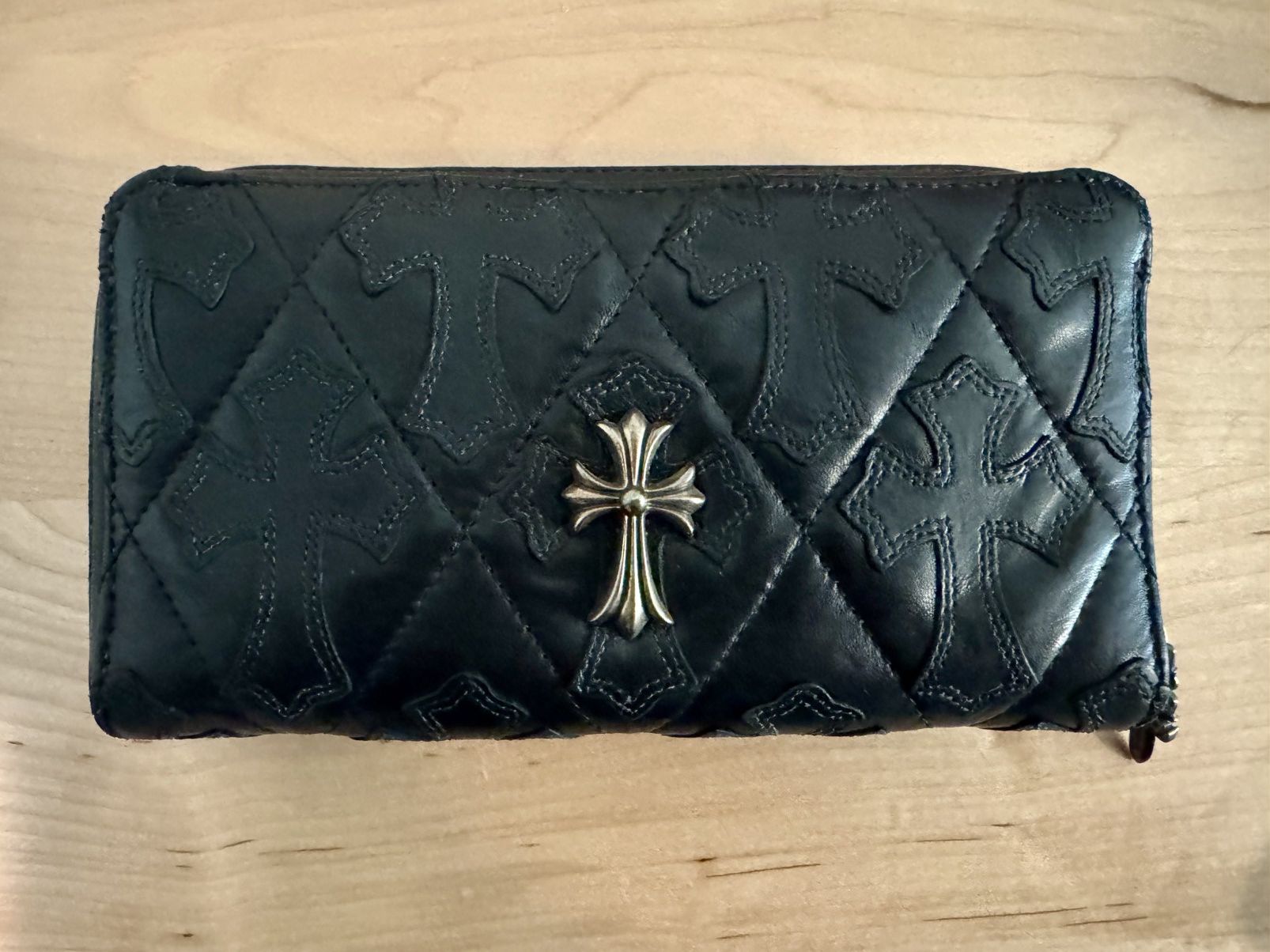 Chrome Hearts Chrome Hearts Quilted Cemetery Cross Wallet Size ONE SIZE - 2 Thumbnail