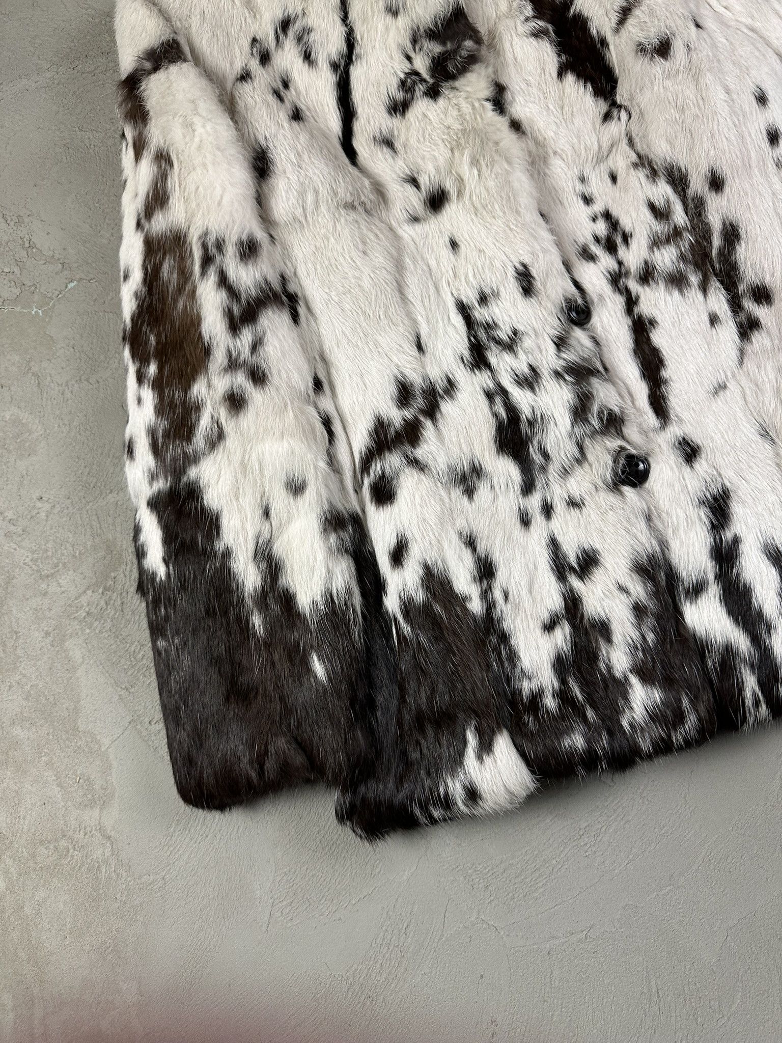 Vintage Vintage Y2k Real Fur Cow Print Rabbit Jacket Size M / US 6-8 / IT 42-44 - 5 Thumbnail