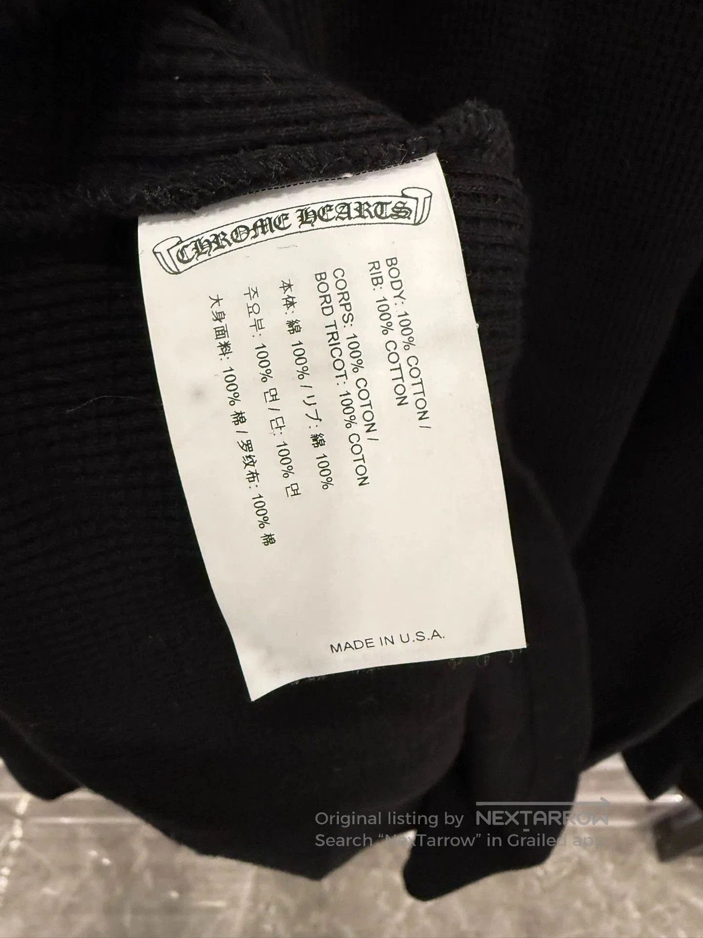 Chrome Hearts chrome hearts black long sleeve henley shirt. Size US L / EU 52-54 / 3 - 6 Thumbnail