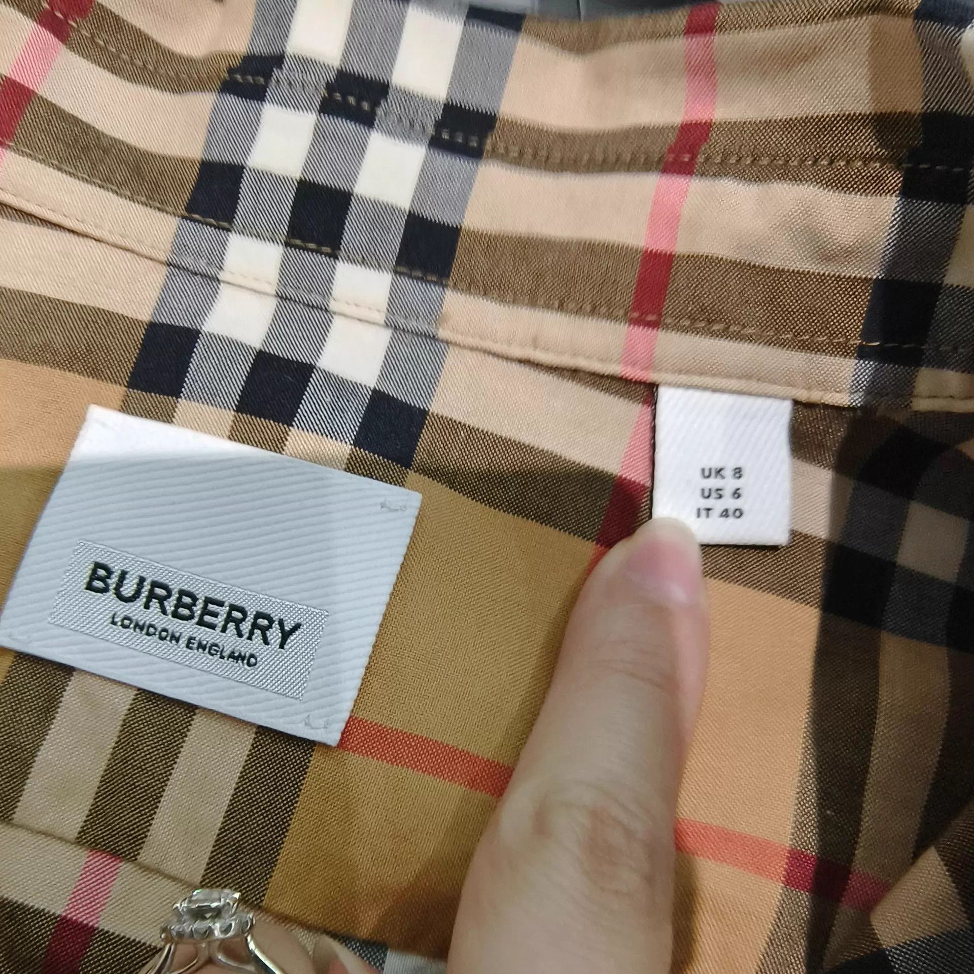 Burberry Burberry Classic Check LS Shirt UK8 99New Size S / US 4 / IT 40 - 3 Thumbnail