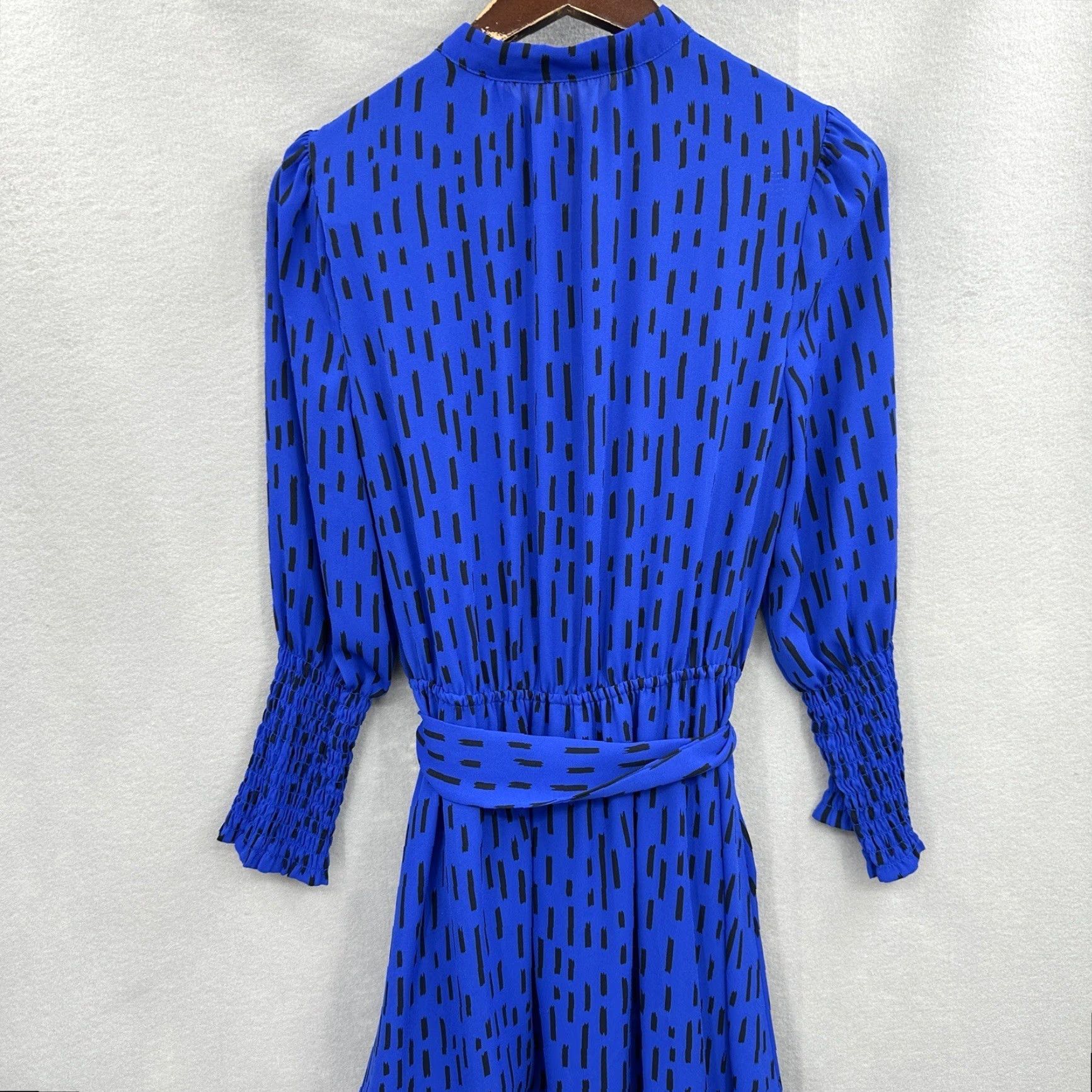 Rebecca Minkoff Rebecca Minkoff Dress Womens Small Blue Black Soft Geometric Long Sleeve Mini Shirt Womens Small Blue Dress"} Size S / US 4 / IT 40 - 4 Thumbnail