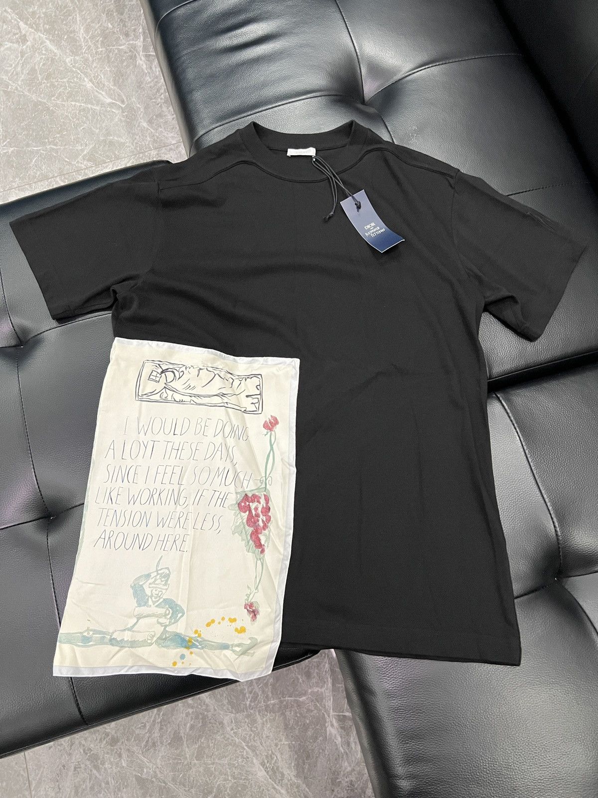 Dior Dior by Raymond Pettibon Patchwork Appliqué T-Shirt Size US L / EU 52-54 / 3 - 1 Thumbnail