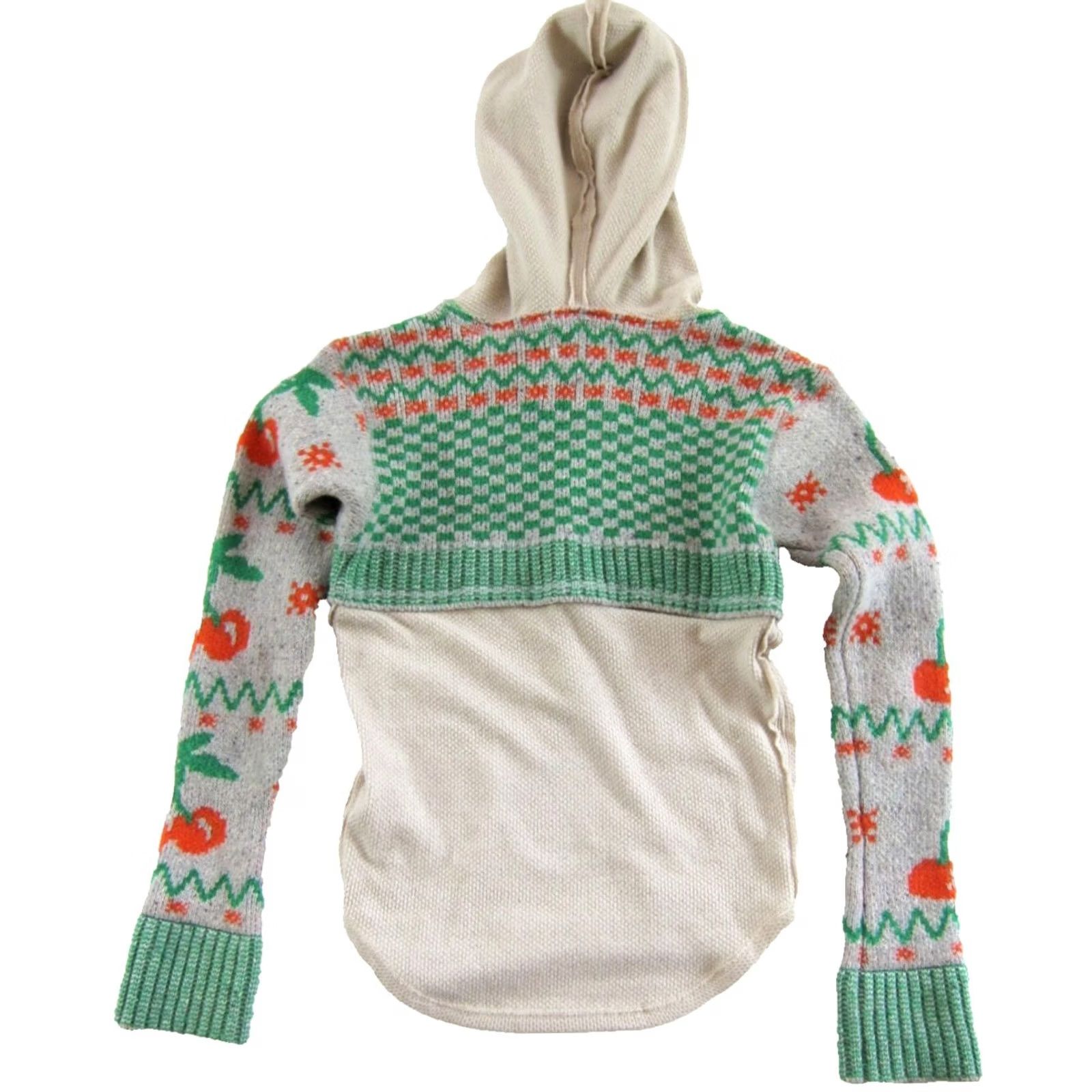 Free People VINTAGE FREE PEOPLE We The Free Cherry Cola Swit Cuff Thermal Hoodie Sweater XS Size XS / US 0-2 / IT 36-38 - 3 Thumbnail