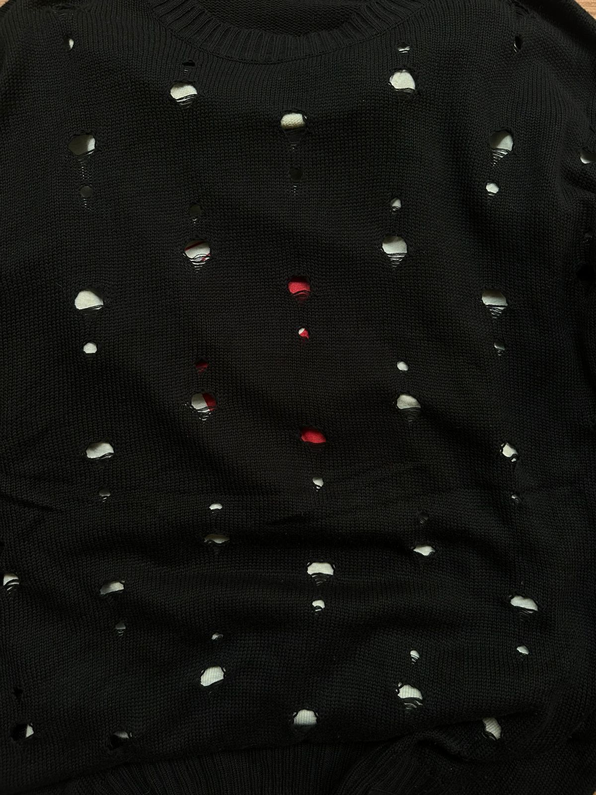 If Six Was Nine distressed knitwear bondage punk gothic sweater buckaroo Size US M / EU 48-50 / 2 - 4 Thumbnail