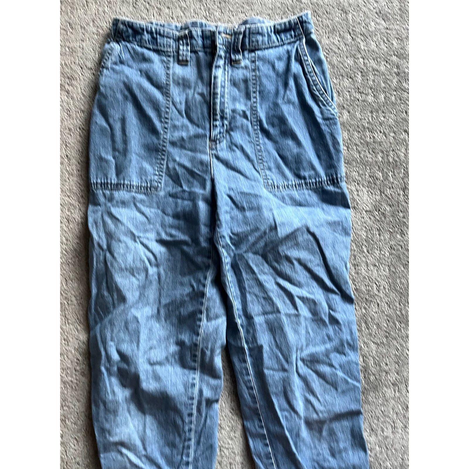 Vintage VINTAGE Lizwear Jeans Women’s 70s Casual Blue Cotton Tapered High Rise 4P Pockets Size 27" / US 4 / IT 40 - 4 Thumbnail
