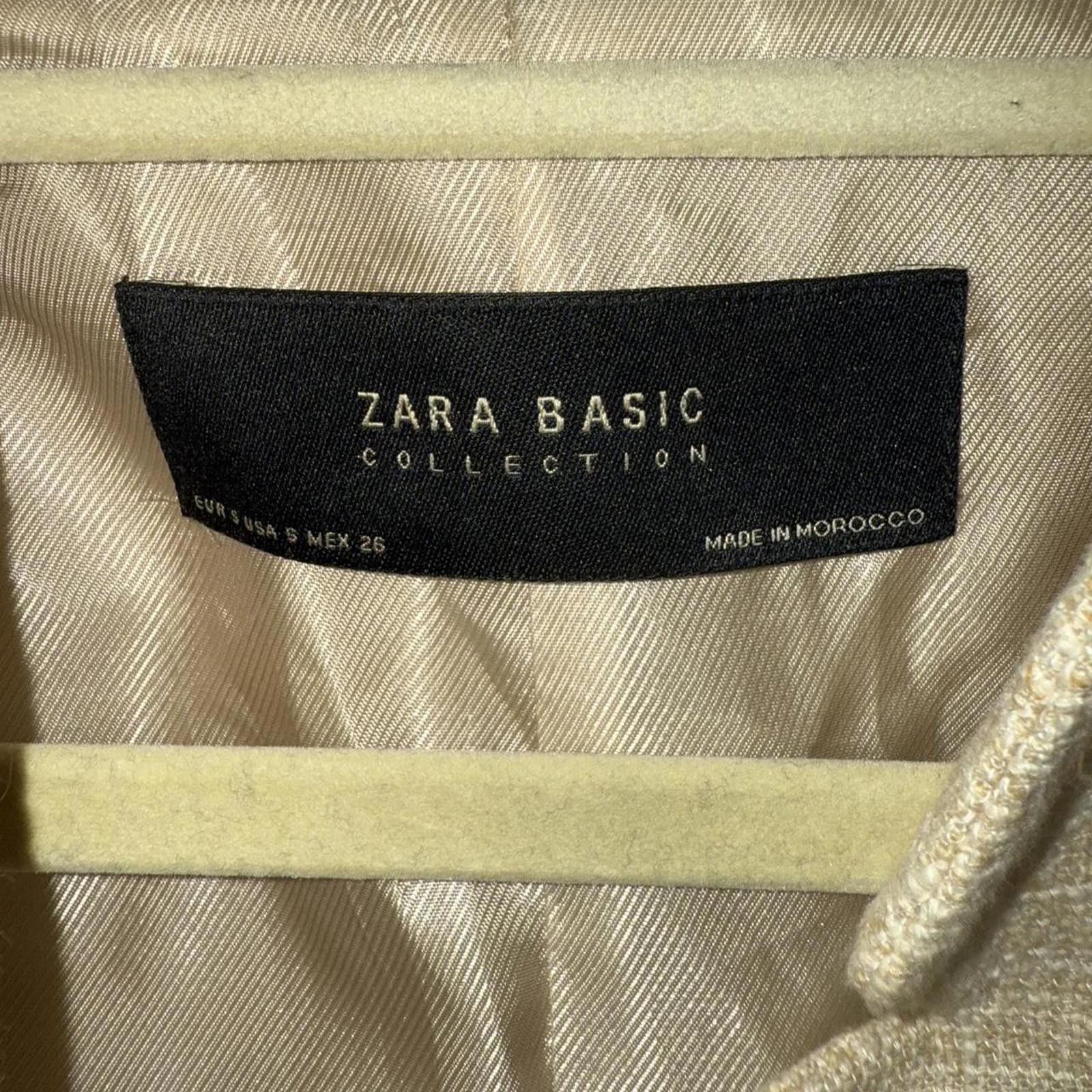 Zara Zara Country Cream Mix Tweed Style Dress Jacket Size S / US 4 / IT 40 - 3 Thumbnail