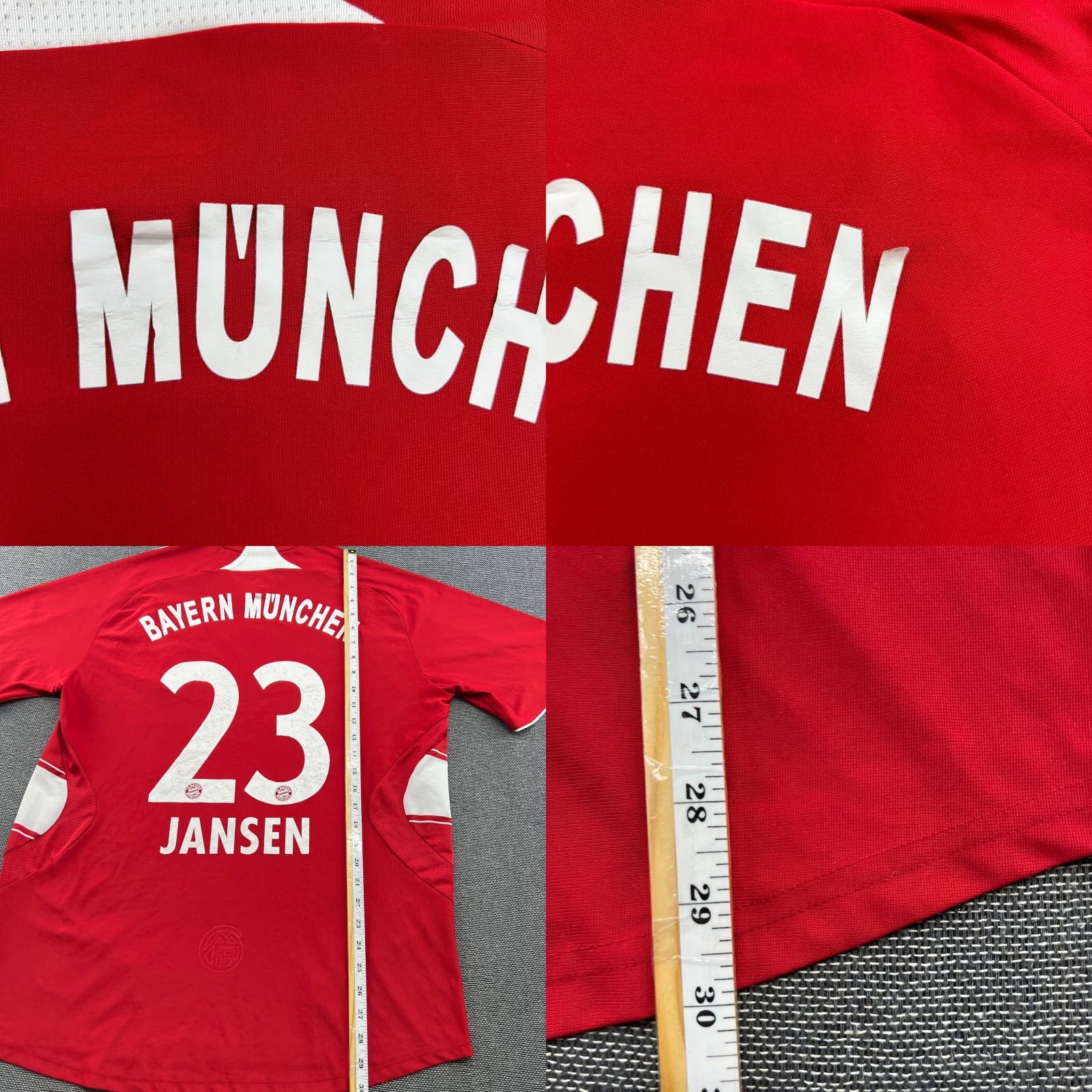 Adidas adidas Bayern Munich 2007 2008 Marcell Jansen #23 Mens L Football Jersey Shirt Boys Mens L Red Jersey Size US L / EU 52-54 / 3 - 8 Thumbnail