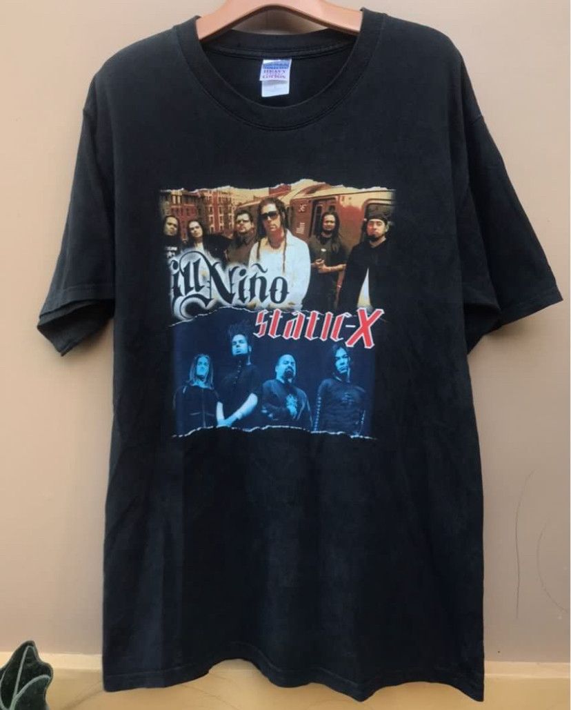 Band Tees × Vintage 2006 Ill Niño and Static-X Rock Band Tour Shirt Size US L / EU 52-54 / 3 - 2 Thumbnail