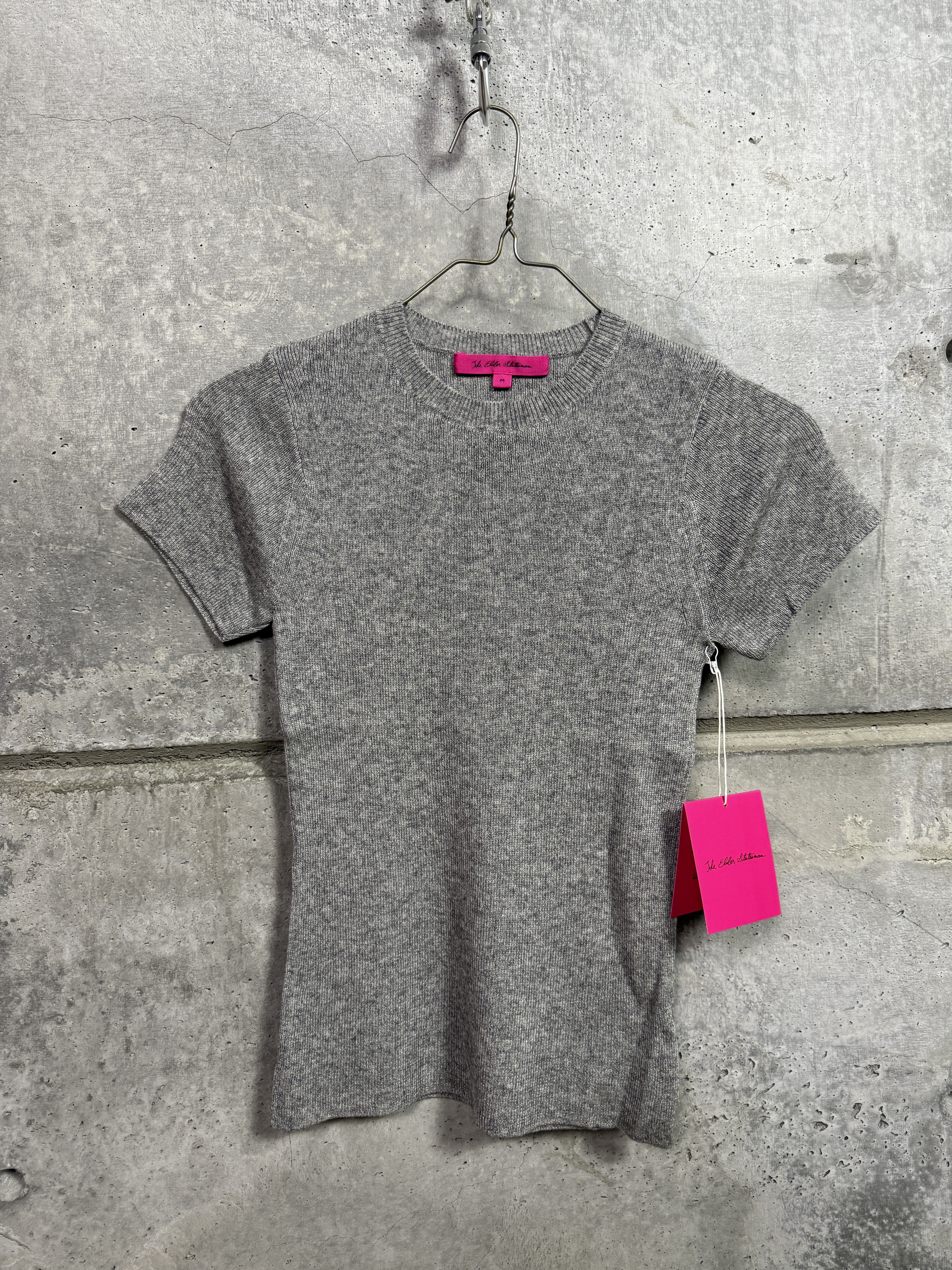 The Elder Statesman $495 The Elder Statesman Delicash Light Grey Fitted Tee Size M / US 6-8 / IT 42-44 - 6 Thumbnail