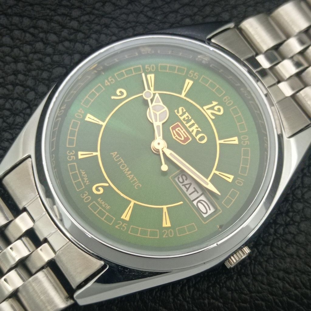 Seiko REFURBISHED VINTAGE SEIKO 5 AUTO JAPAN MENS WATCH a443336 Size 38 - 6 Thumbnail