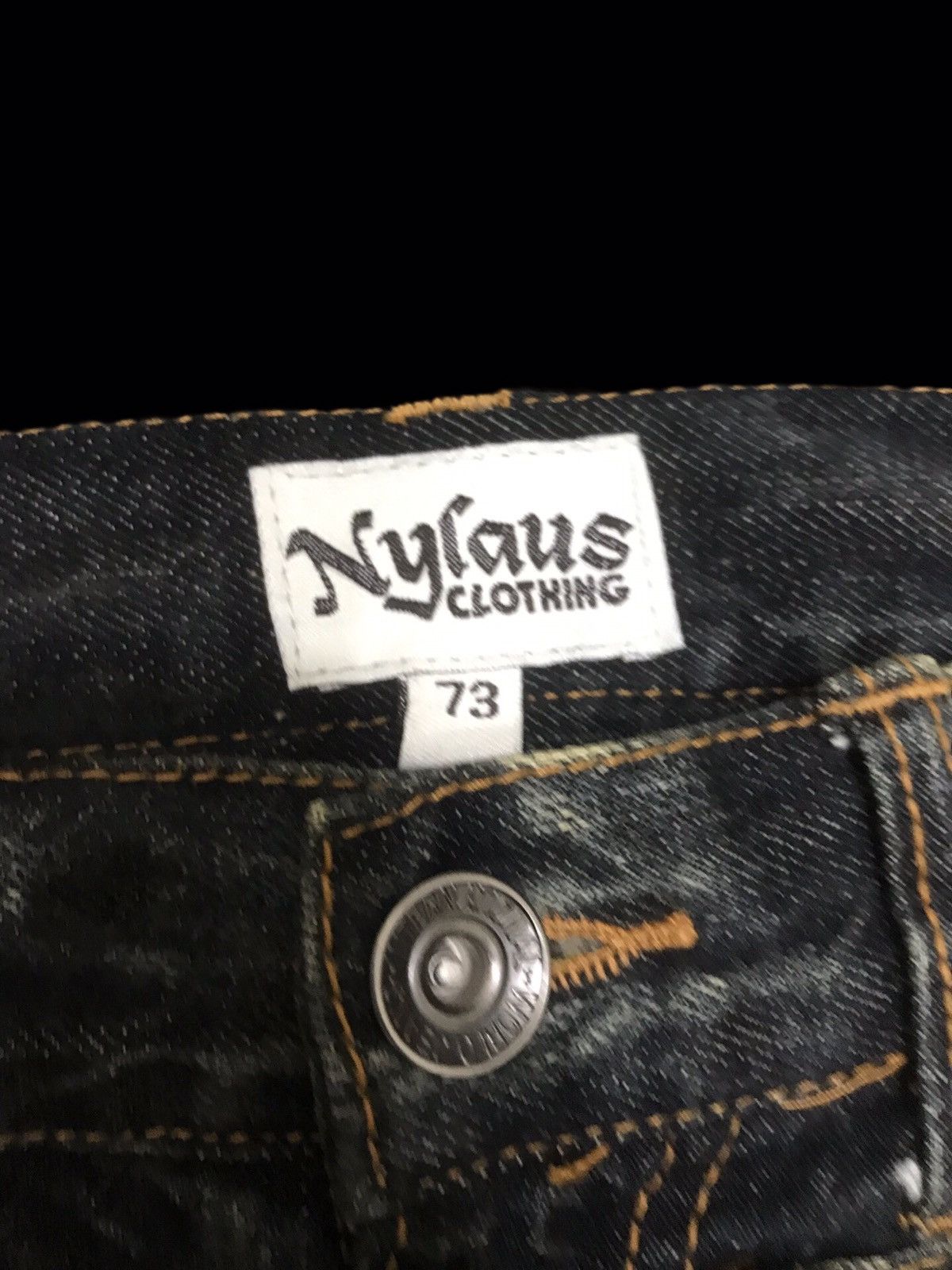 Japanese Brand 💥DOUBLE WAIST💥 NYLAUS SICK SHORT DISTRESSED DENIM F331 Size US 29 - 3 Thumbnail