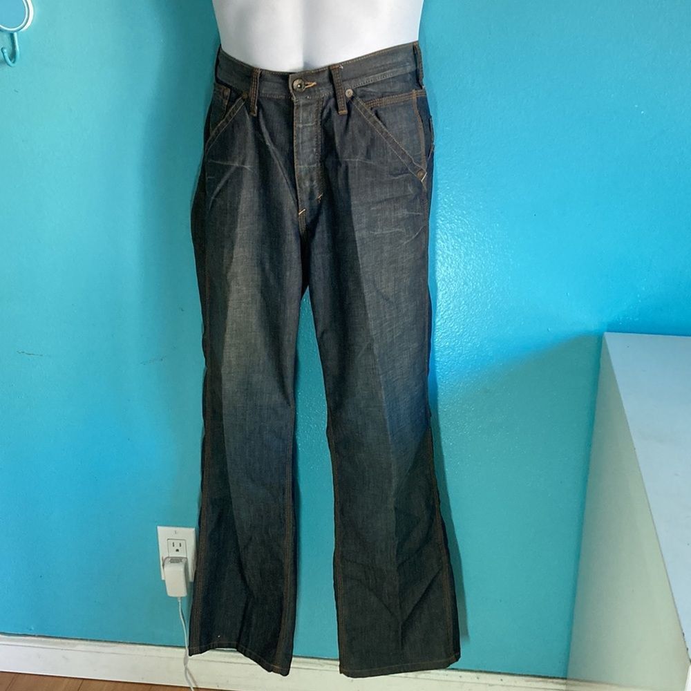 EDUN Edun Mens 29 Jeans Y2K Straight Leg Button Fly from Bono Size US 29 - 4 Thumbnail