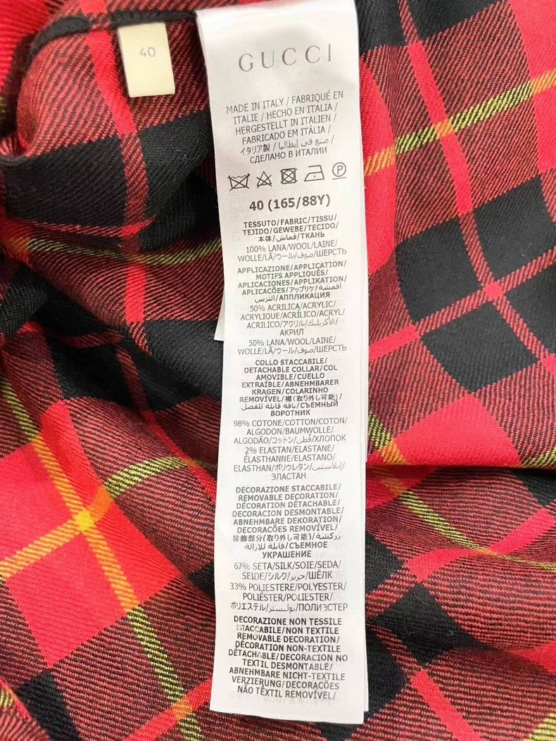 Gucci Gucci Wool plaid shirt Size S / US 4 / IT 40 - 9 Thumbnail