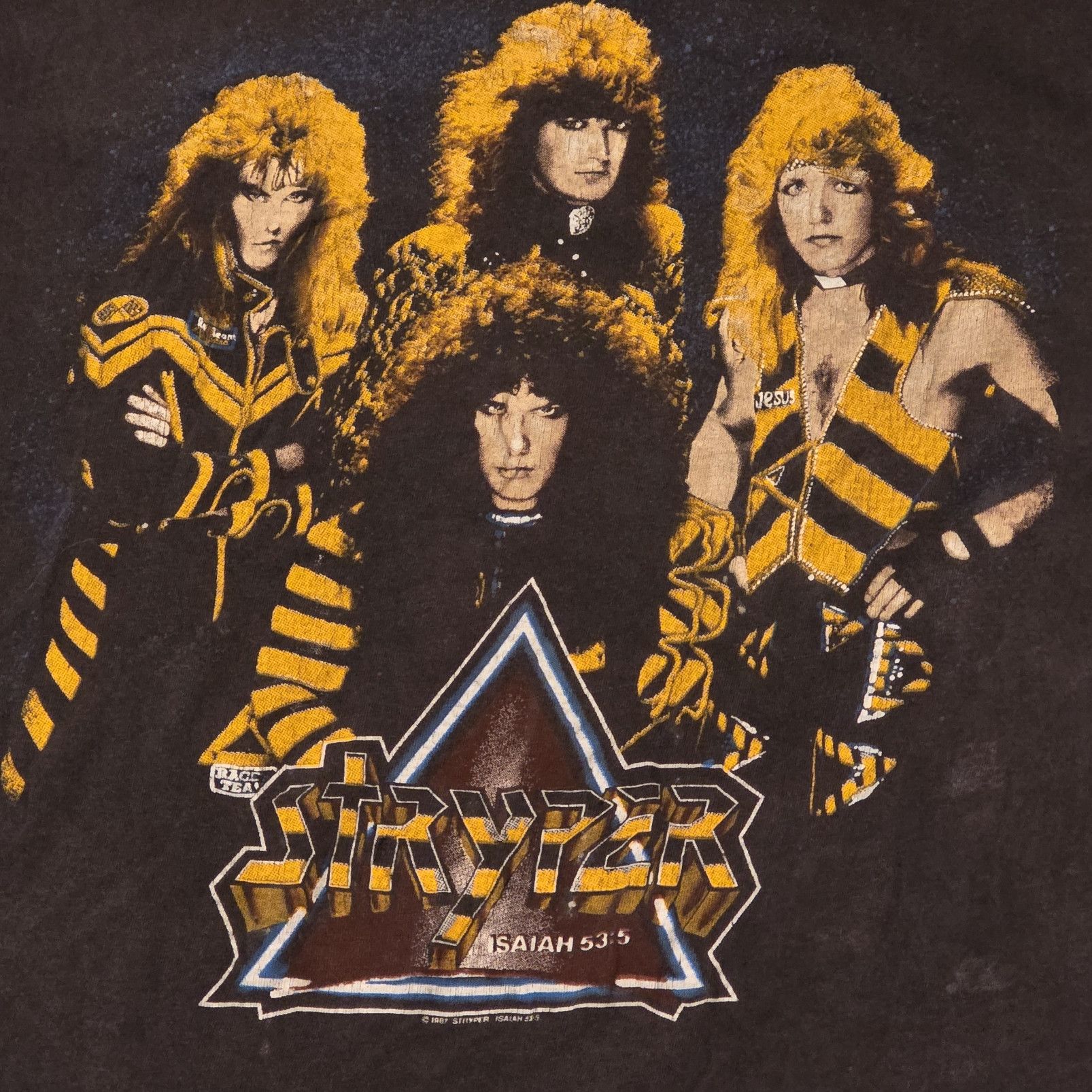 Vintage Vintage 1987 Stryper “To Hell With The Devil” T-Shirt Size US XL / EU 56 / 4 - 8 Thumbnail