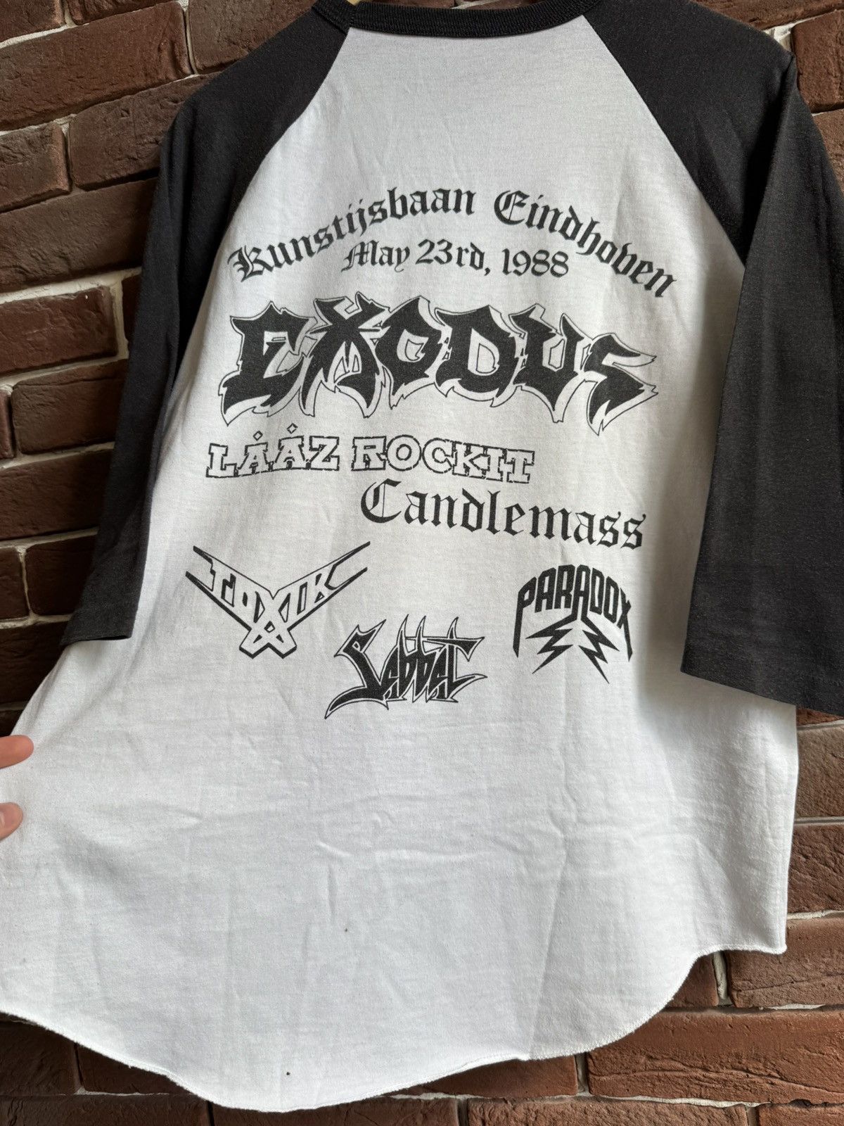 Band Tees 1988 Vintage Dynamo Open Air Festival Raglan Tee Band Grail Size US L / EU 52-54 / 3 - 10 Thumbnail