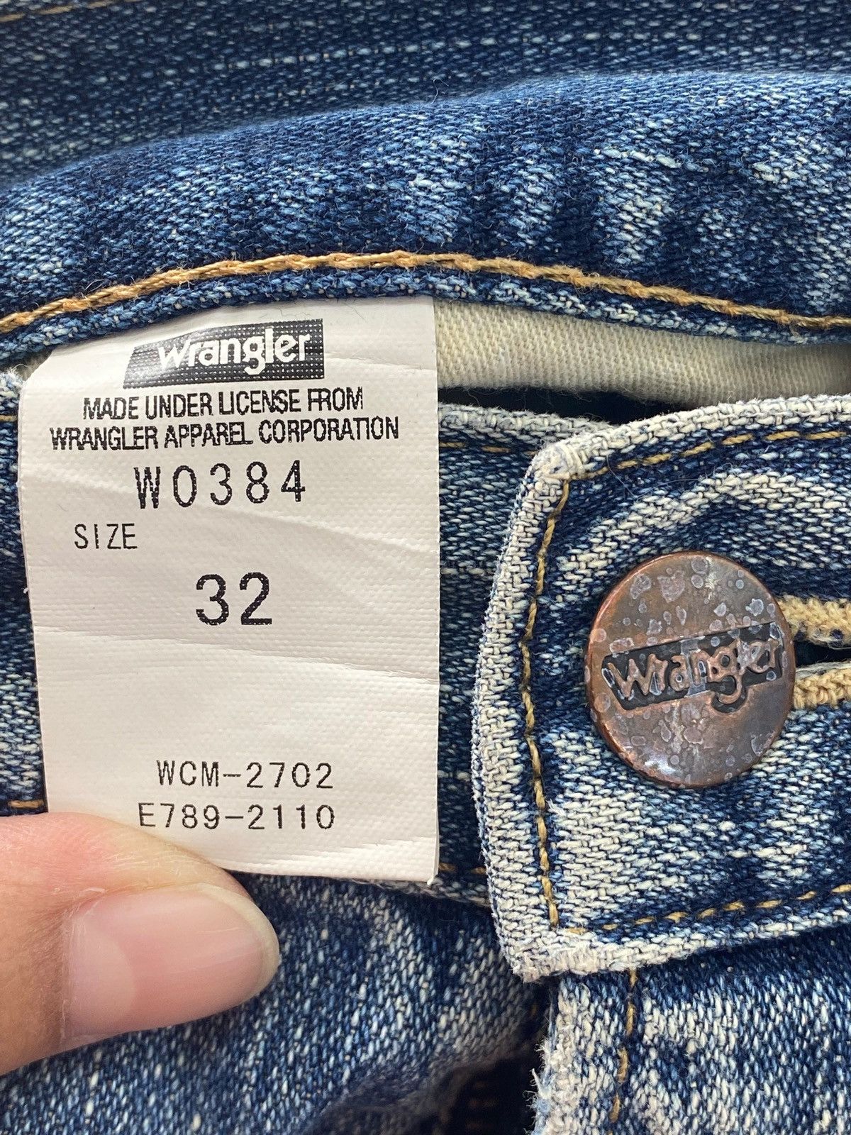Wrangler Wrangler Mud Wash Denim Style Straight Leg Jeans Size US 32 / EU 48 - 10 Thumbnail