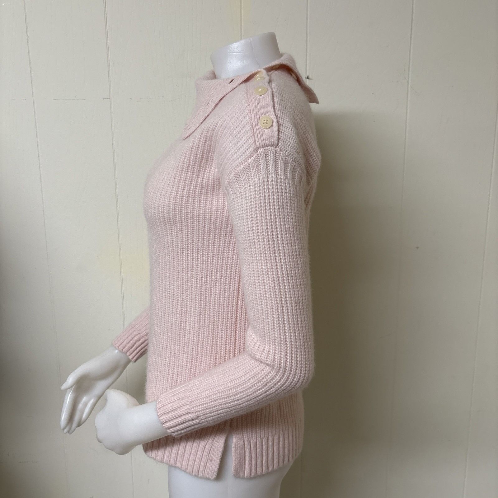 Other Garnet Hill Sweater Womens Small Pink Cashmere Button Should Size S / US 4 / IT 40 - 5 Thumbnail
