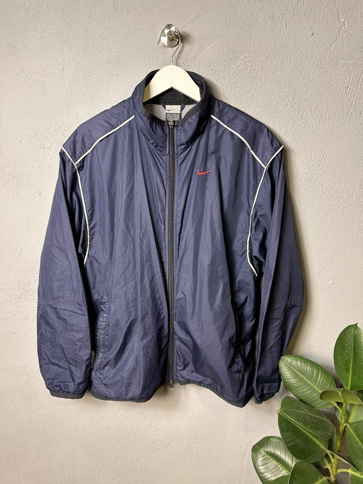 Nike × Vintage Nike Vintage Y2K Drill Nave Light Jacket Size US L / EU 52-54 / 3 - 1 Thumbnail