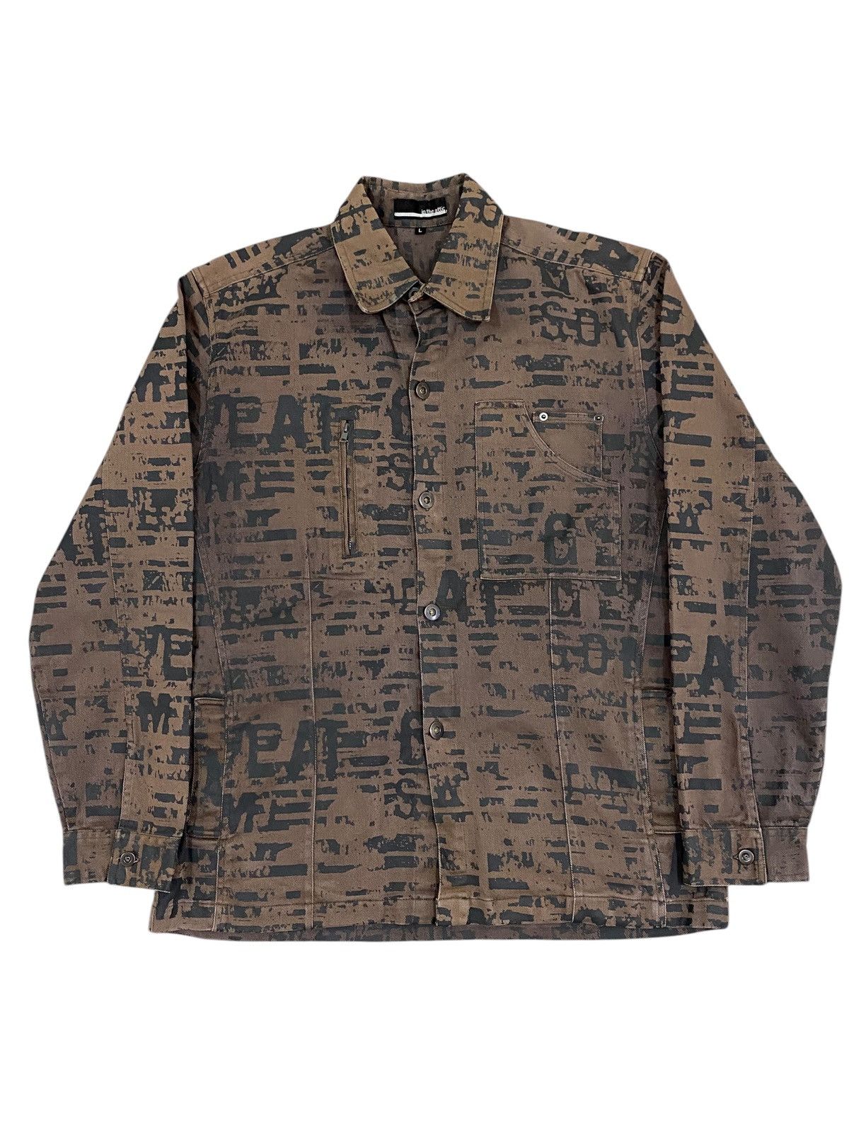 In The Attic In The Attic Brown Graphic Print Jacket Size US L / EU 52-54 / 3 - 1 Thumbnail