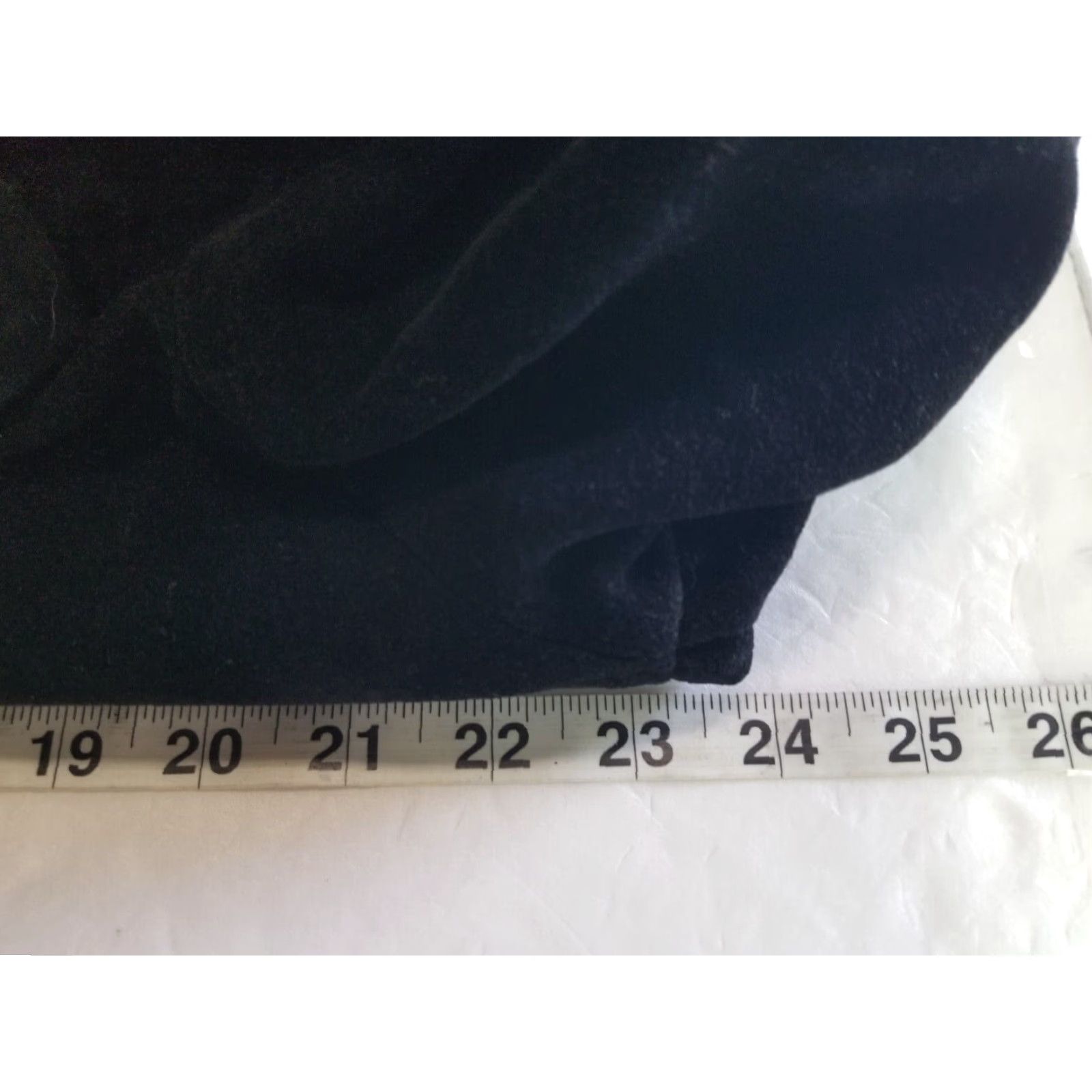 Velvet VINTAGE Gemini Coat Belted Velvet Black Fox Fur Collar Long XL Womens Overcoat Size XL / US 12-14 / IT 48-50 - 4 Thumbnail