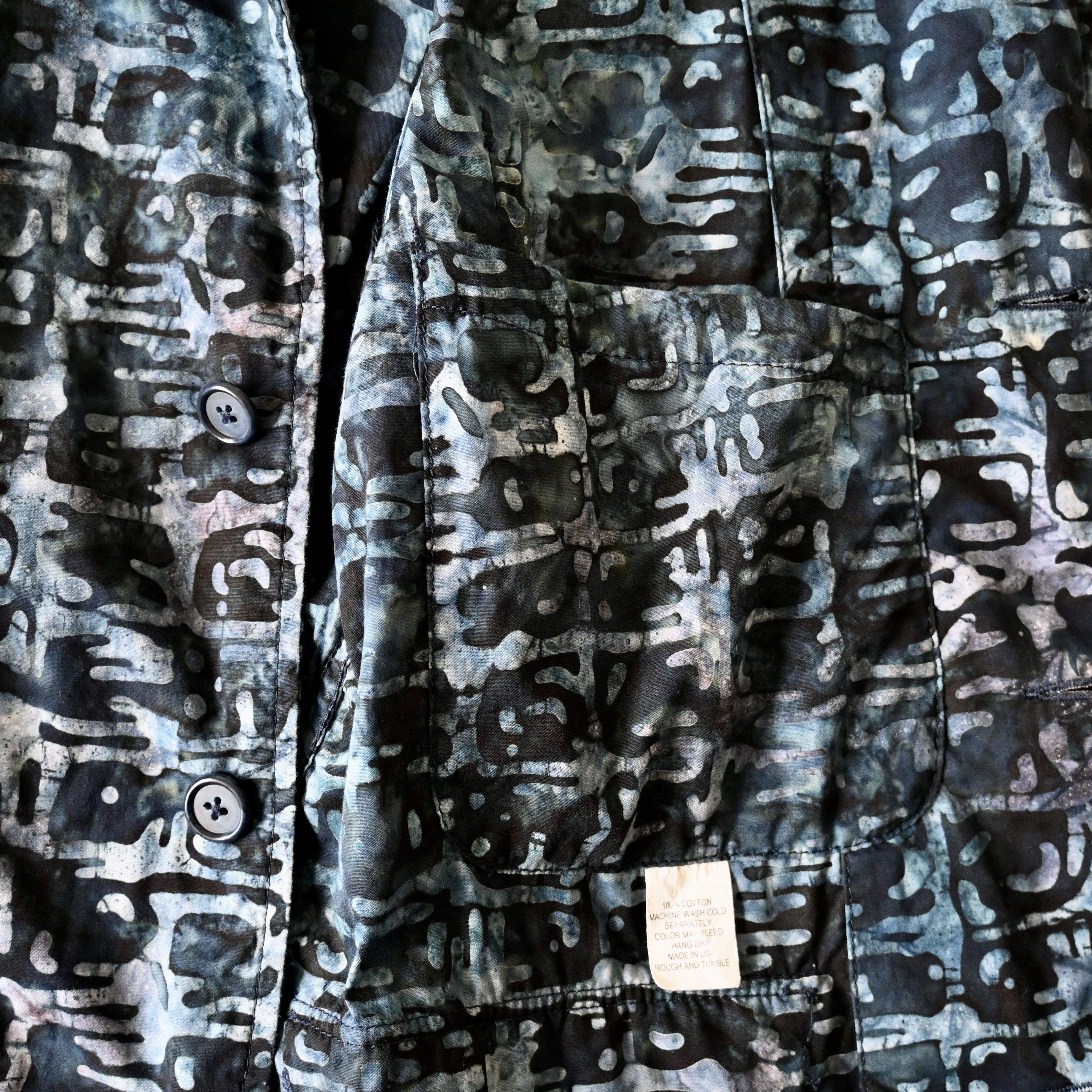 Rough & Tumble Rough & Tumble for Nepenthes batik tailored shirt jacket Size US S / EU 44-46 / 1 - 14 Thumbnail