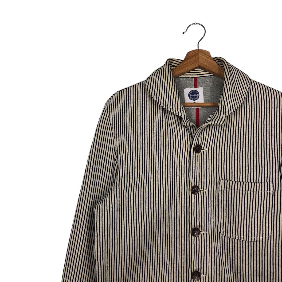 Japanese Brand 📌Worker Hickory Chore Jacket The Finest Made Issey Miyake Size US L / EU 52-54 / 3 - 7 Thumbnail