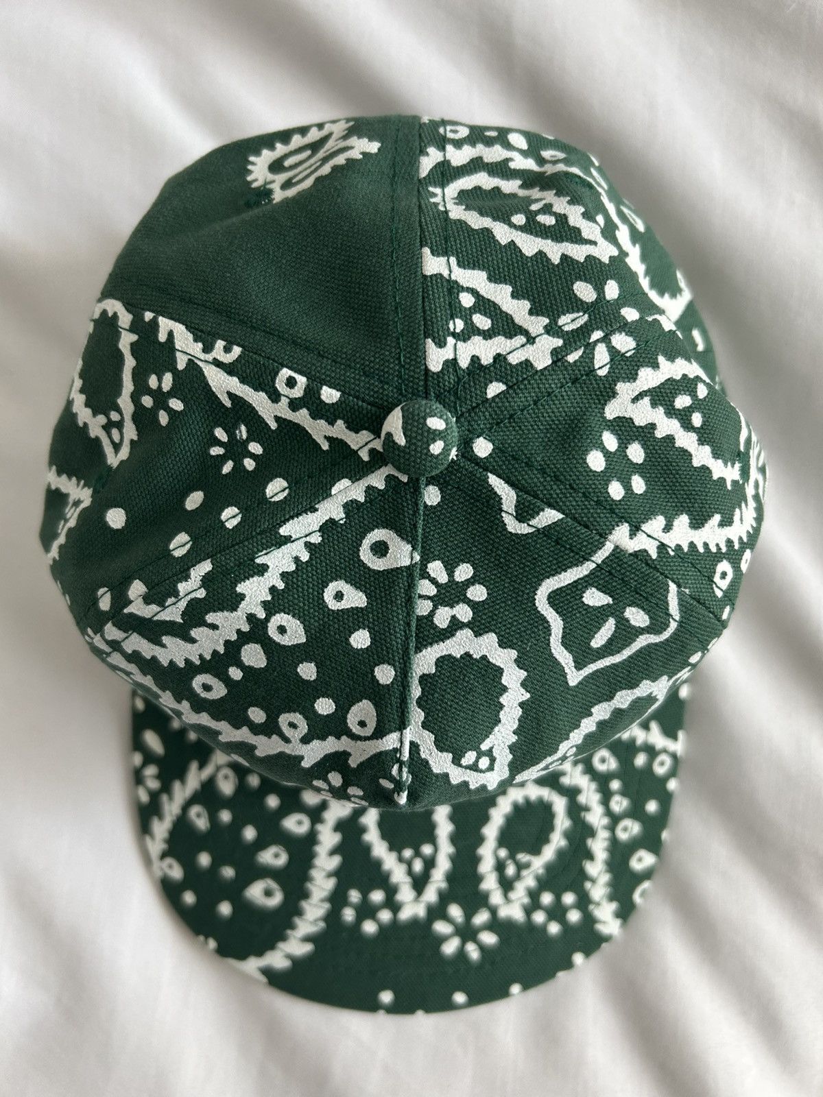 Rhude Rhude Bandana Hat Green R Logo Paisley Size ONE SIZE - 7 Thumbnail